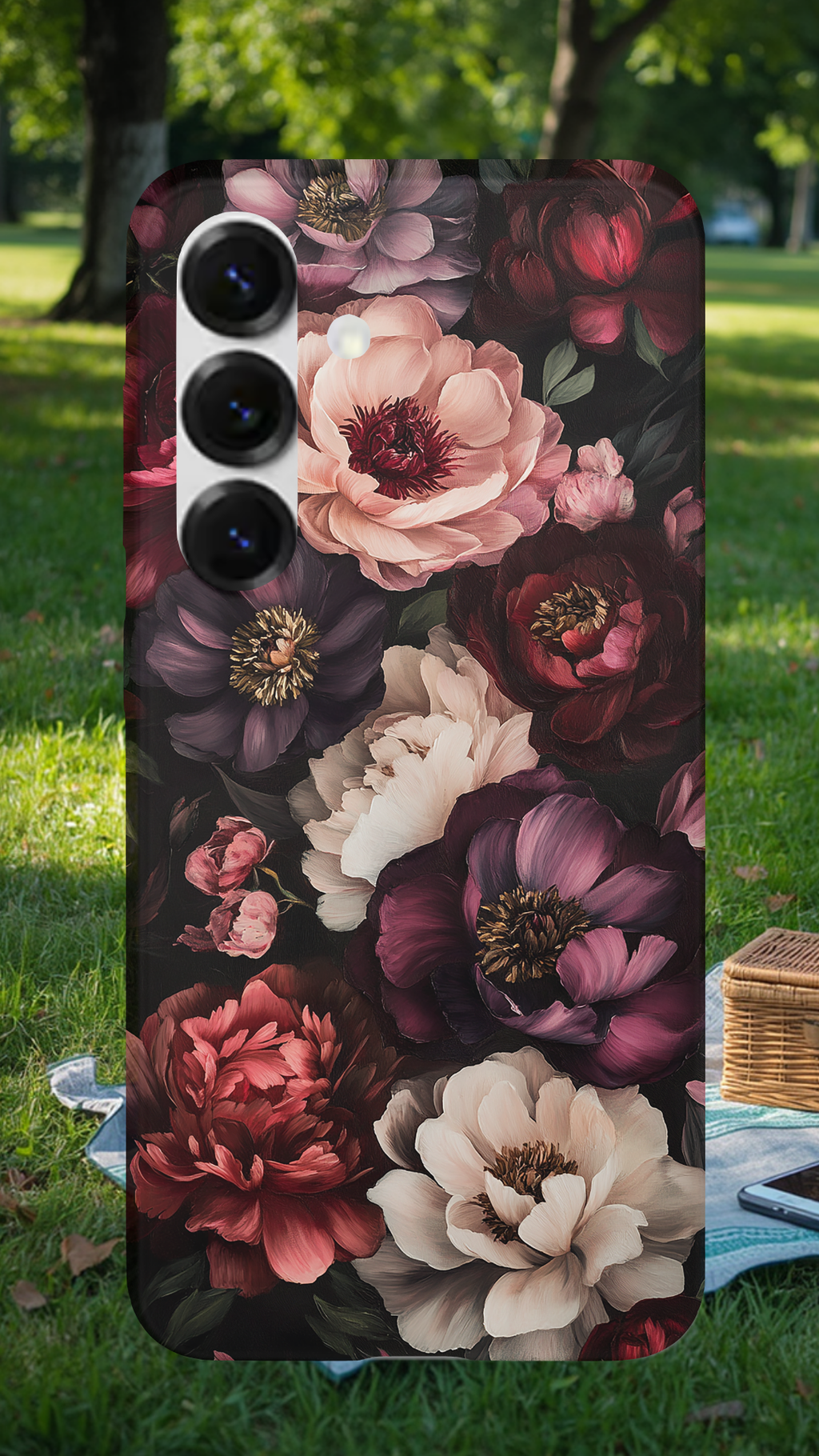 Personalized Petal Symphony Samsung Galaxy Case with Custom Name