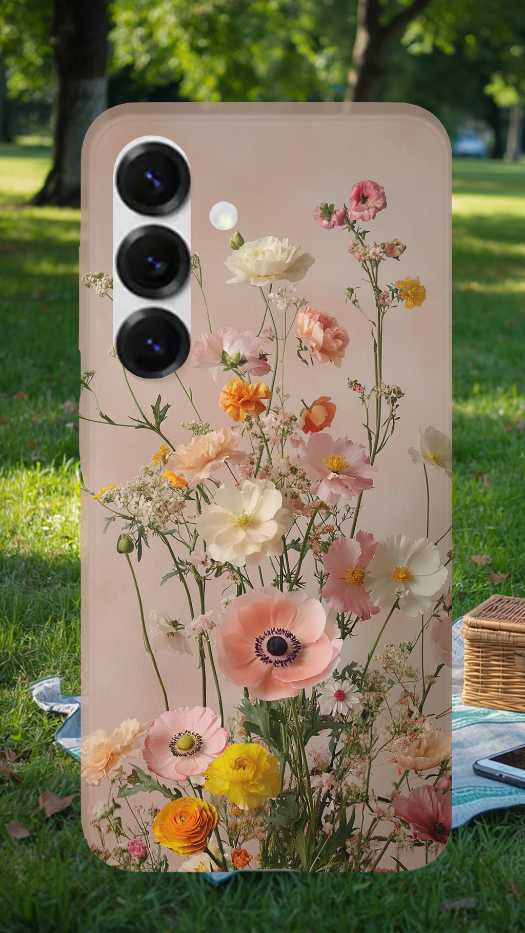 Personalized Garden Serenity Samsung Galaxy Case with Custom Name