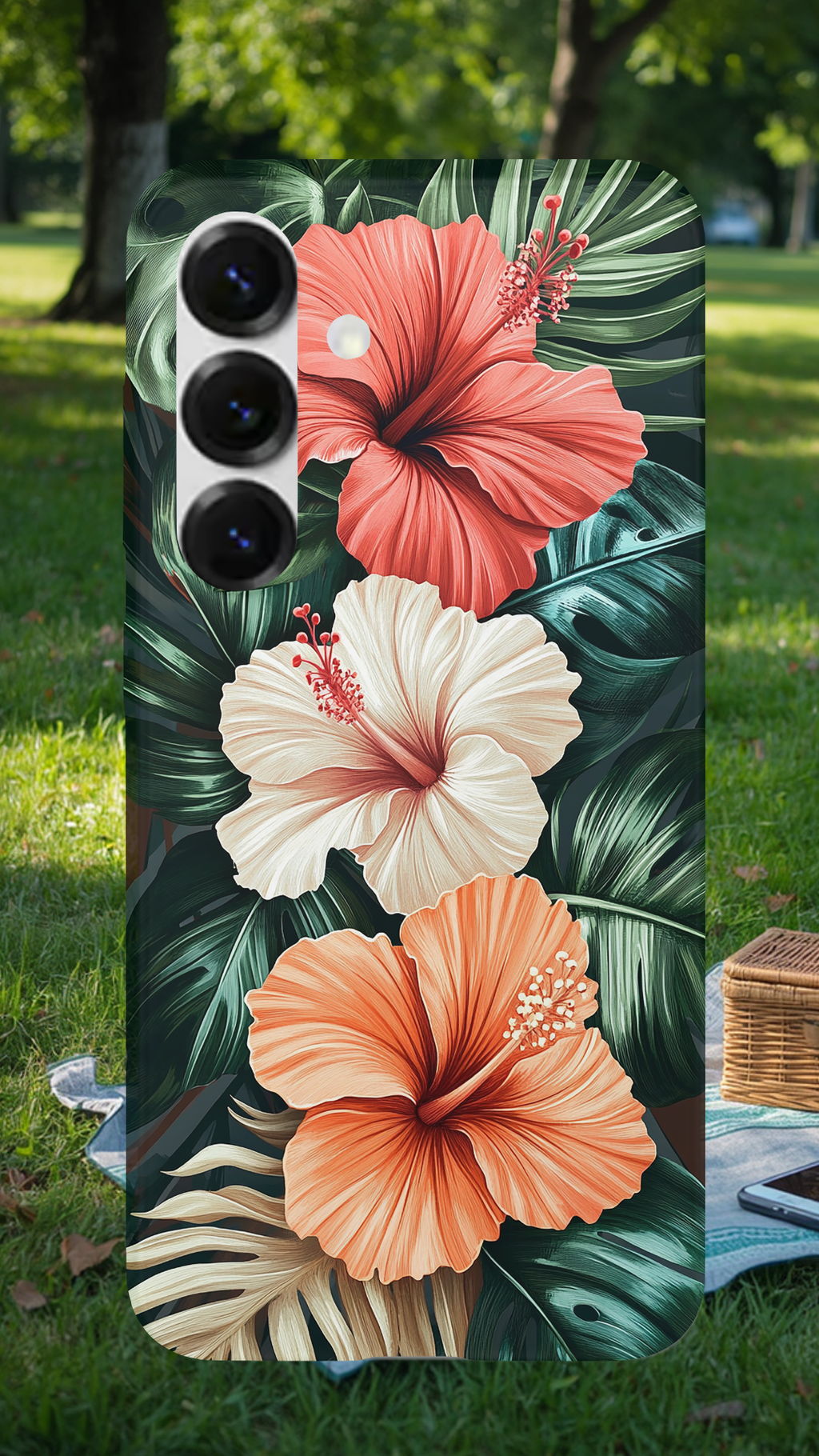 Personalized Floral Treasure Samsung Galaxy Case with Custom Name
