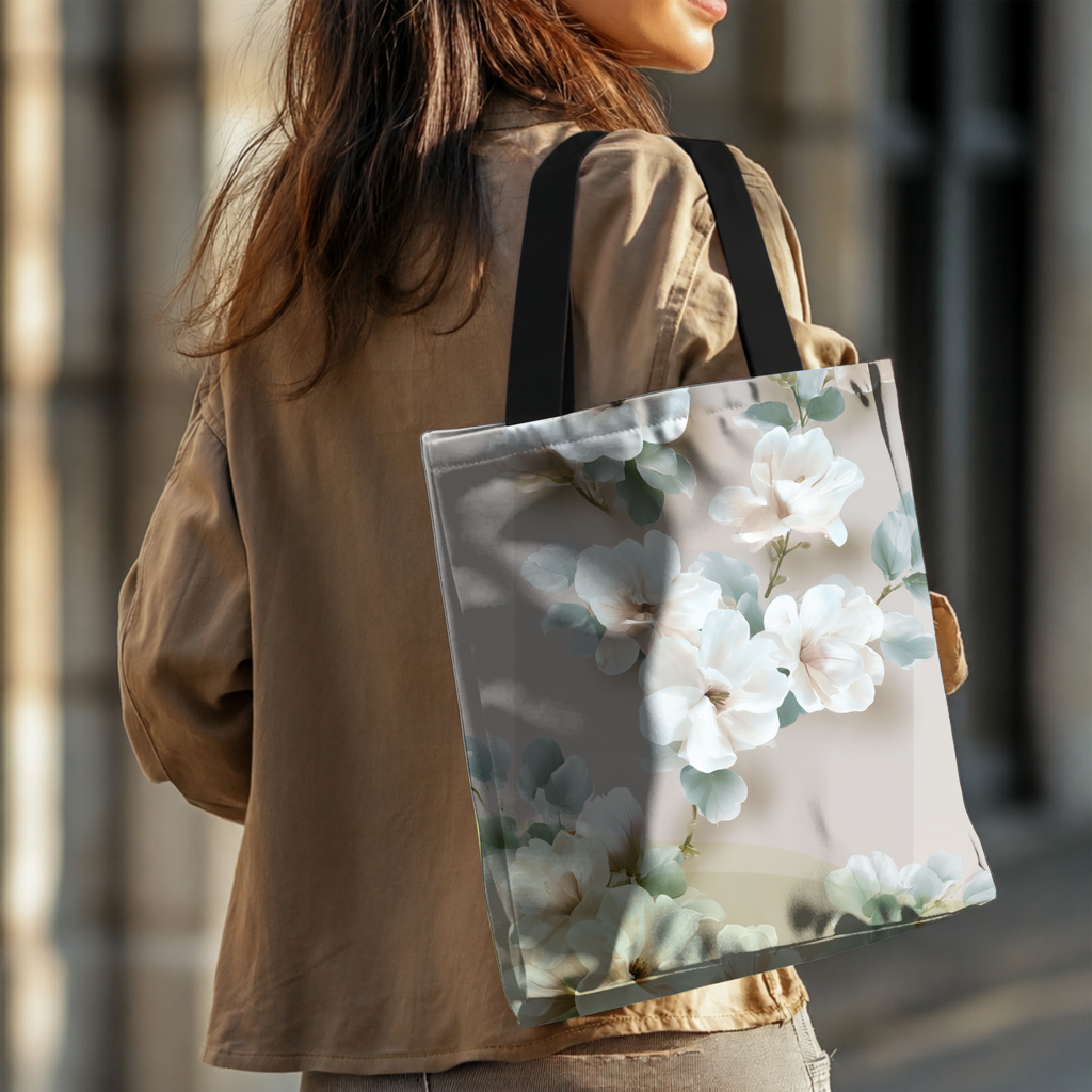 Custom Nature Lover Tote Bag with Personalized Name for Shopping & Everyday Use