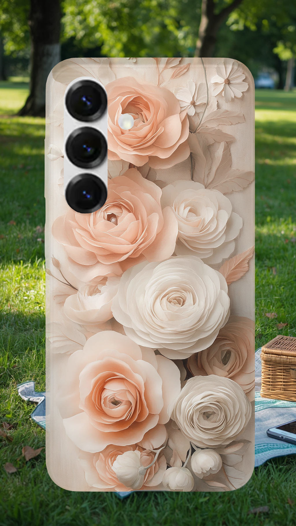 Personalized Petal Breeze Samsung Galaxy Case with Custom Name