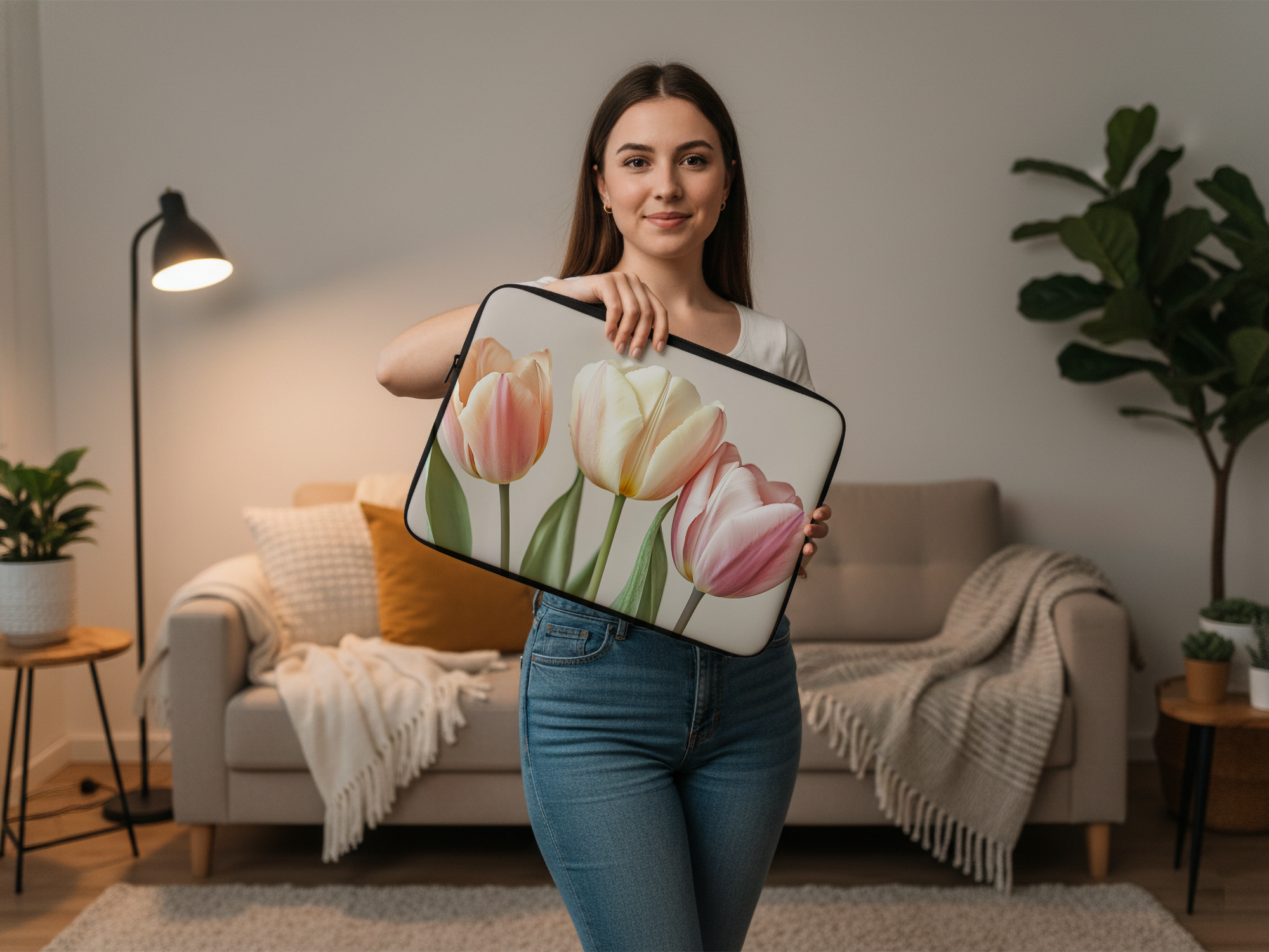 Personalized Tulip Workspace Bloomfolio with Custom Name