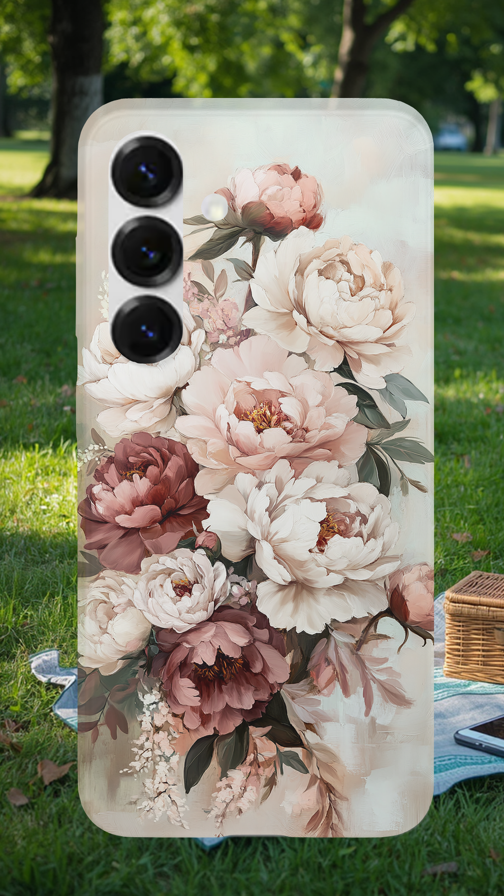 Personalized Meadow Petals Samsung Galaxy Case with Custom Name