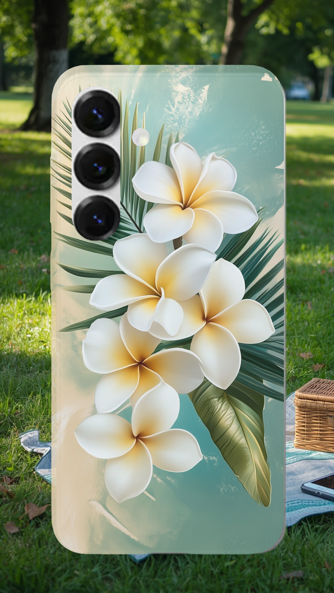 Personalized Botanical Bloom Samsung Galaxy Case with Custom Name