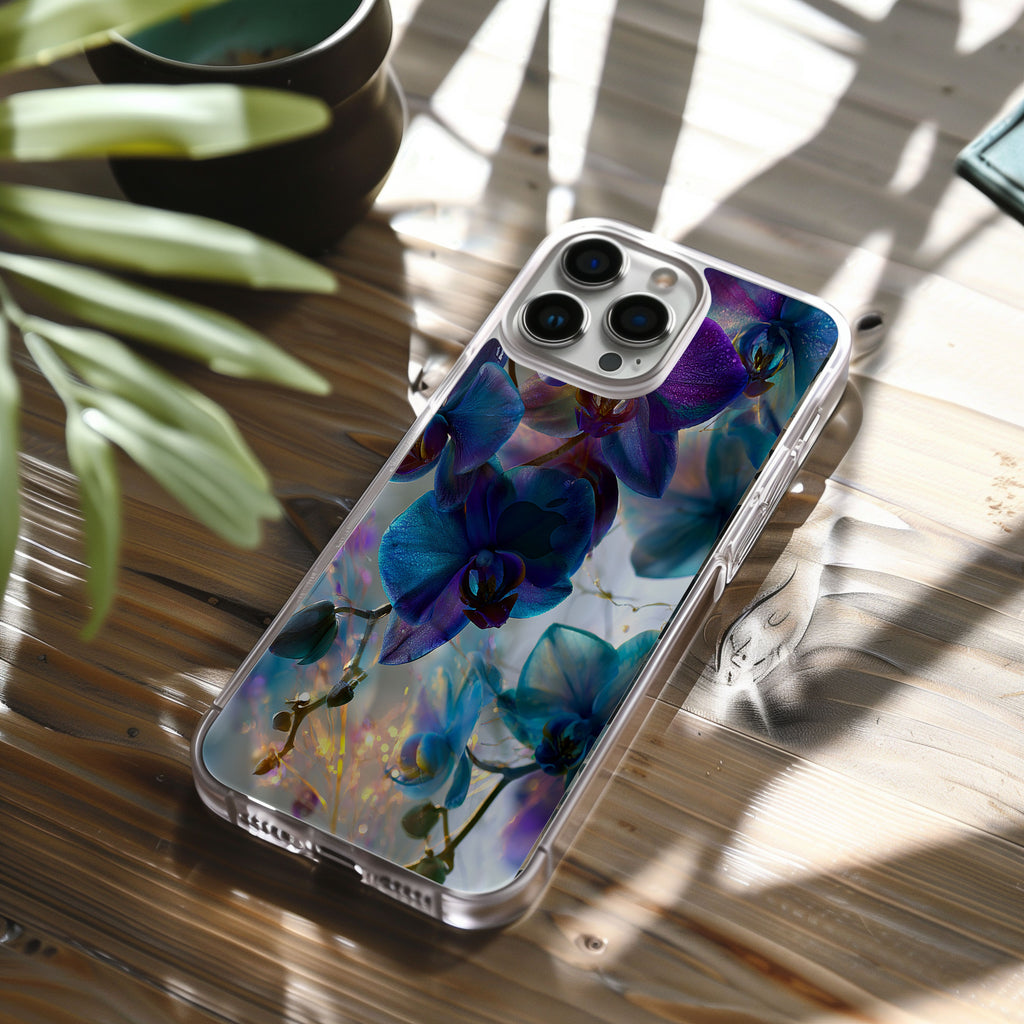 Personalized Orchid iPhone Case with Custom Name