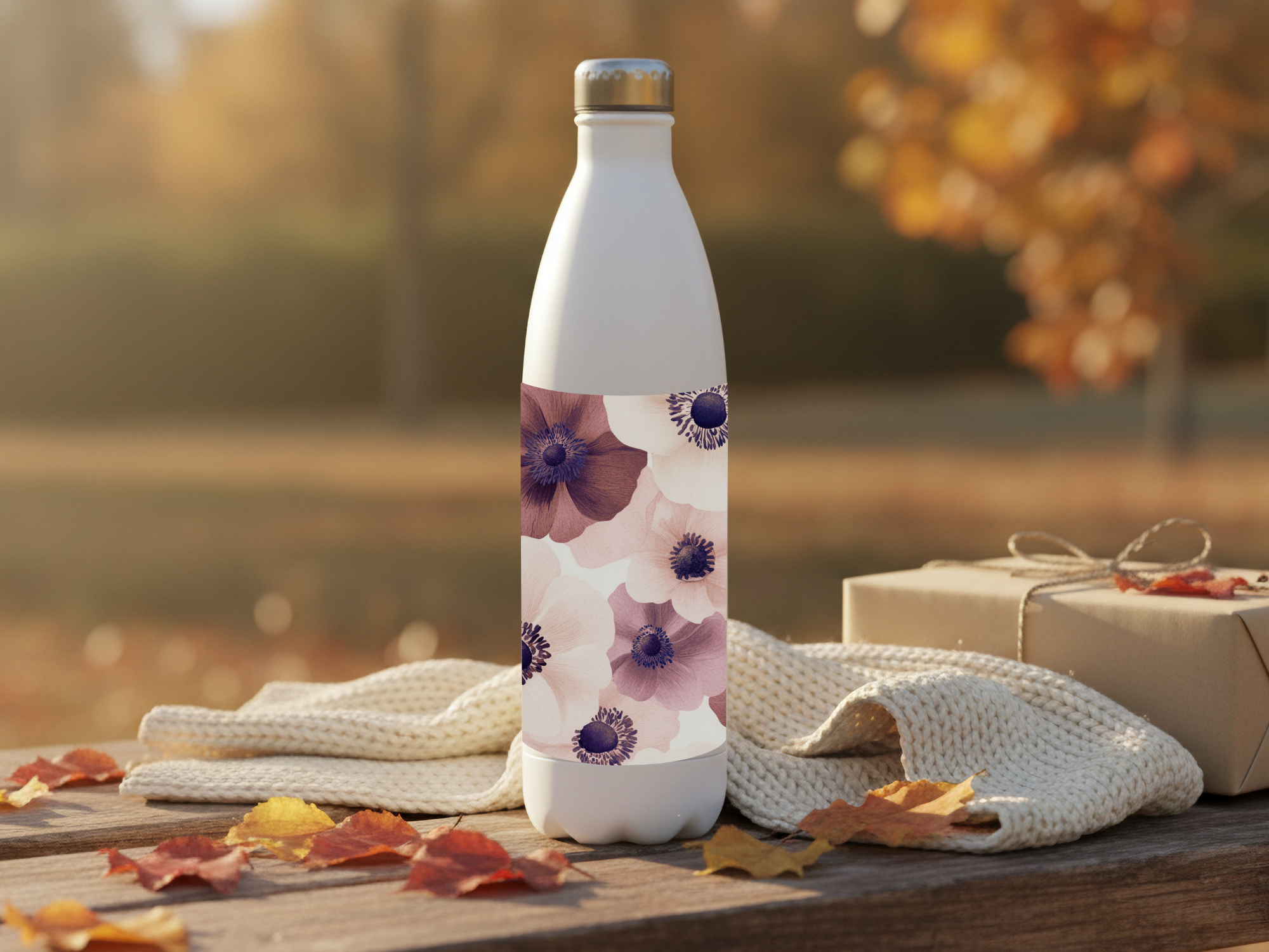 Anemone Meadow Custom Name Hydration Bottle