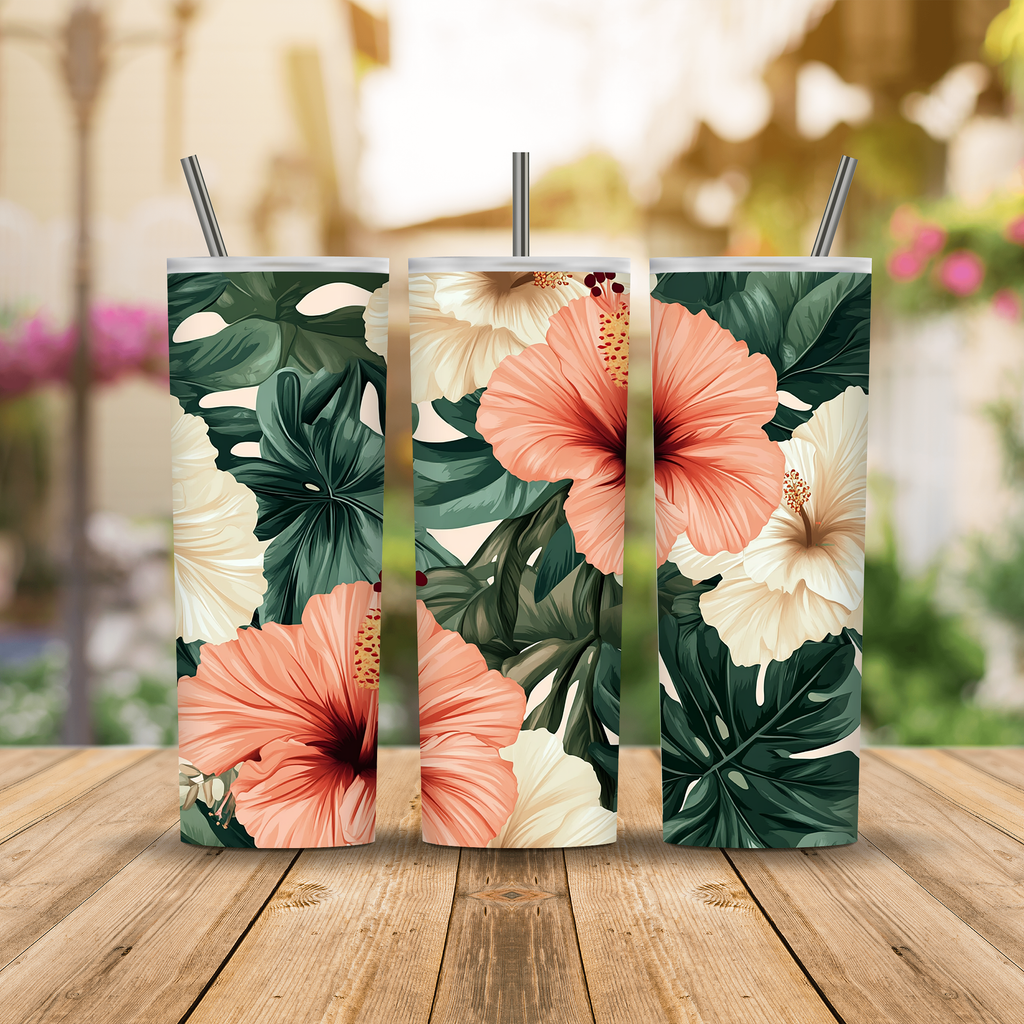 Personalized Garden Whisper Stainless Steel Tumbler with Custom Name