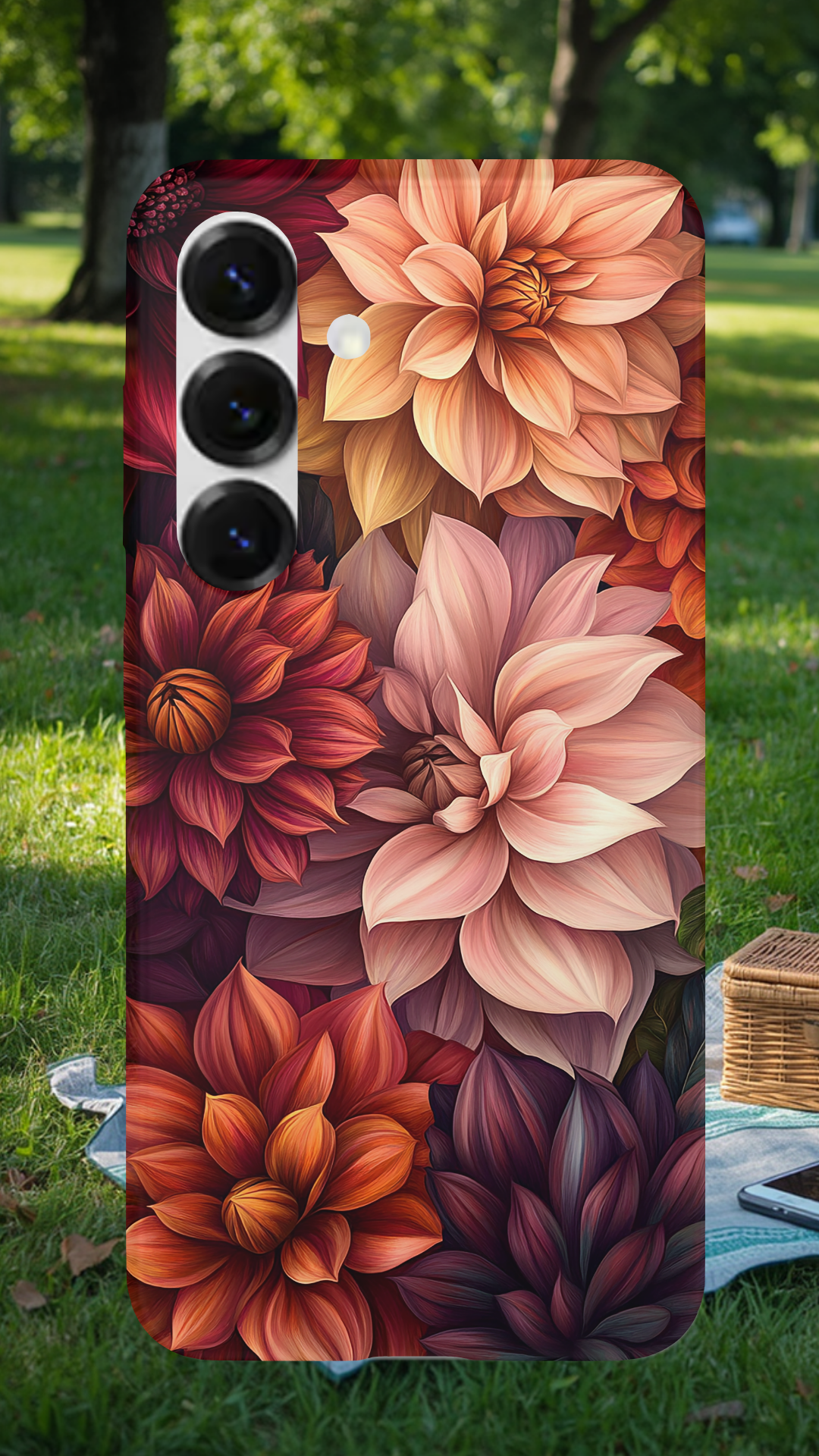 Personalized Floral Daydream Samsung Galaxy Case with Custom Name