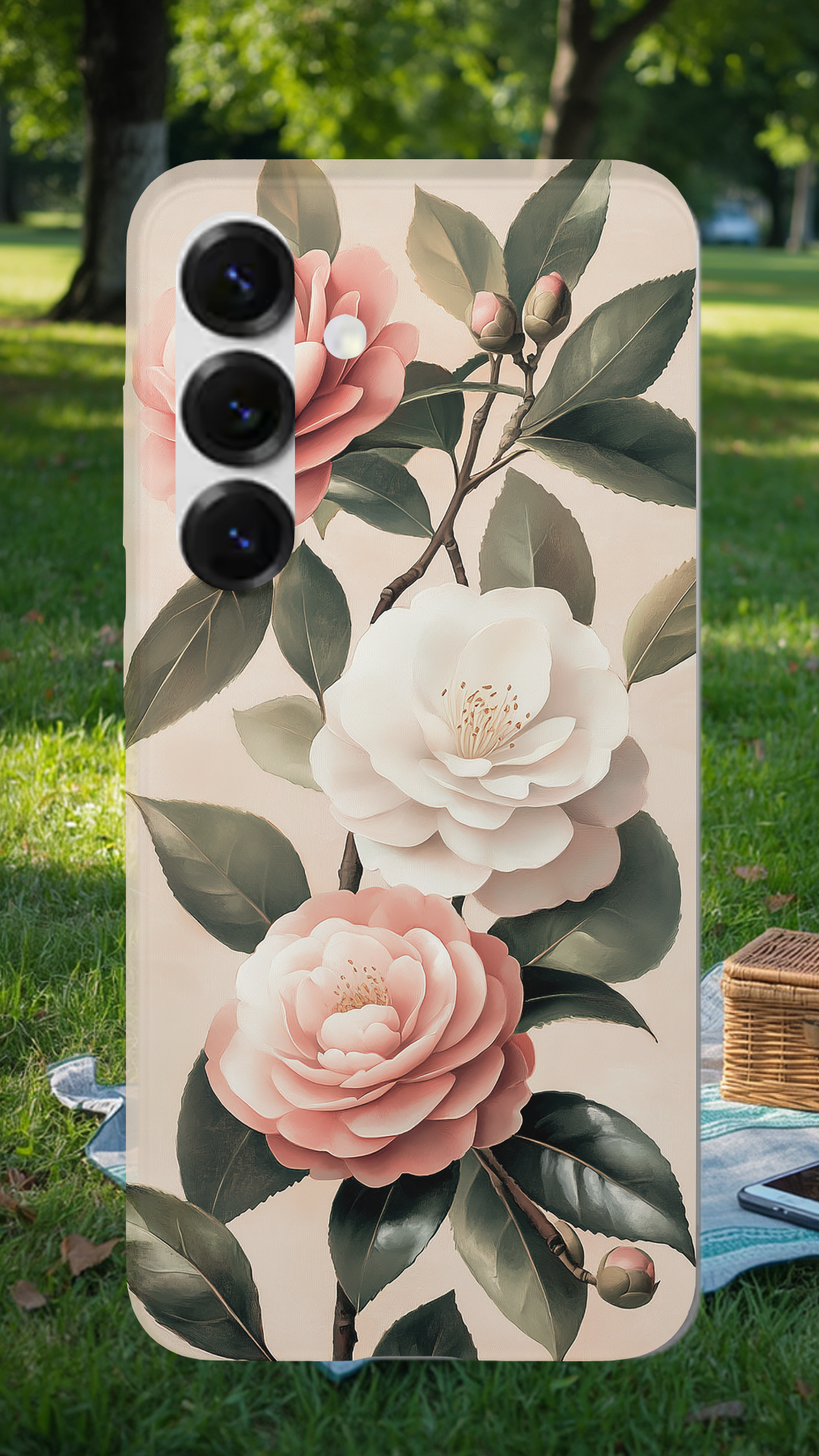 Personalized Daisy Bloom Samsung Galaxy Case with Custom Name