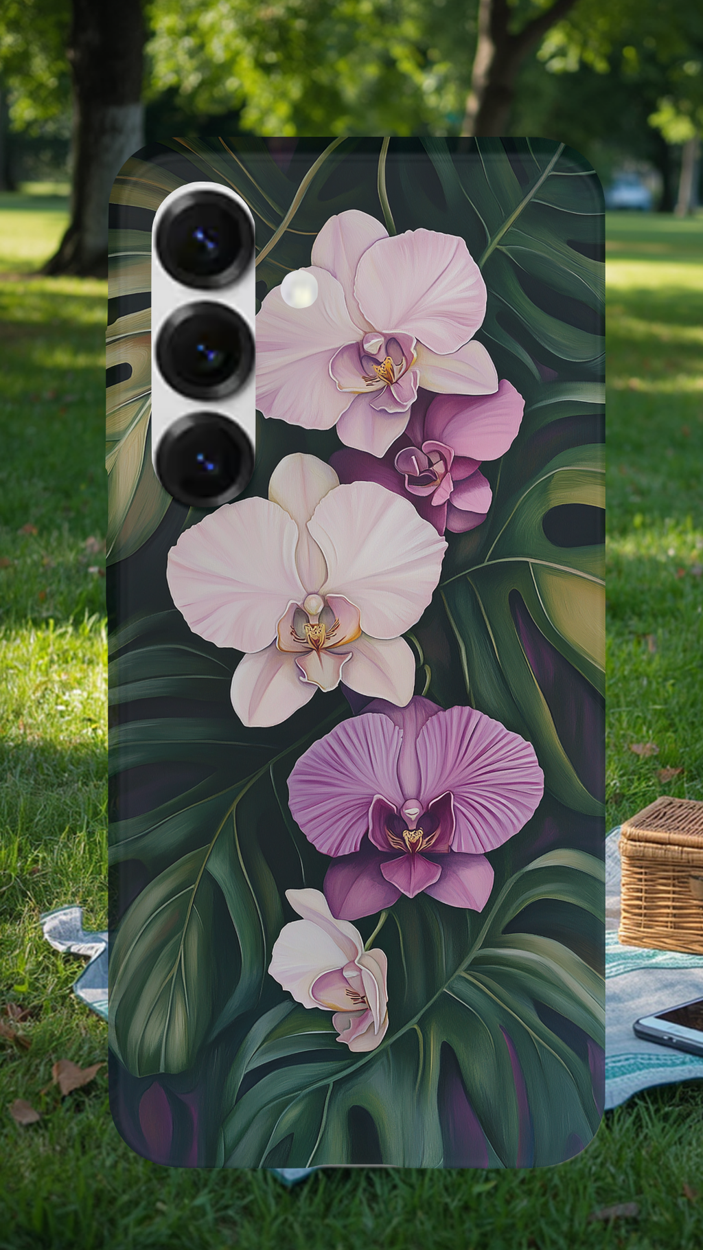 Personalized Botanical Whisper Samsung Galaxy Case with Custom Name