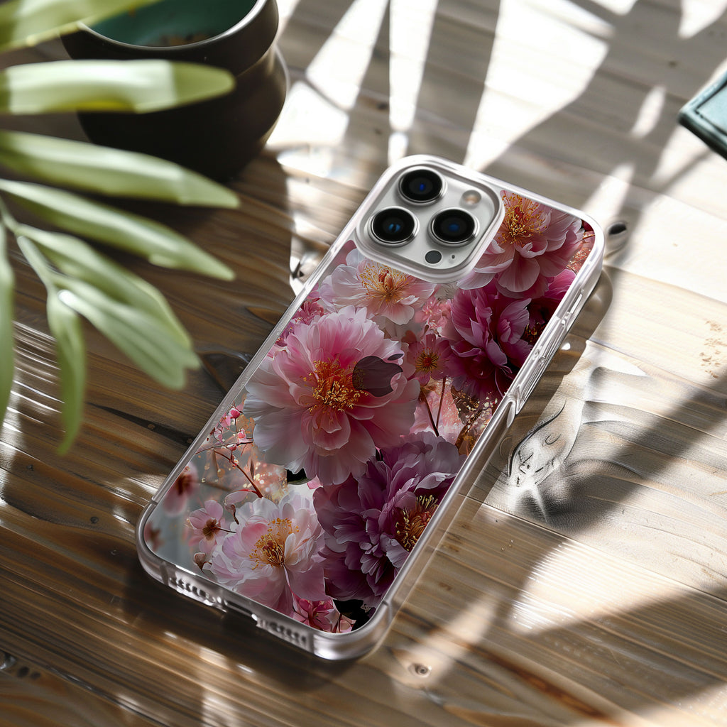 Personalized Bloom Serenade iPhone Case with Custom Name