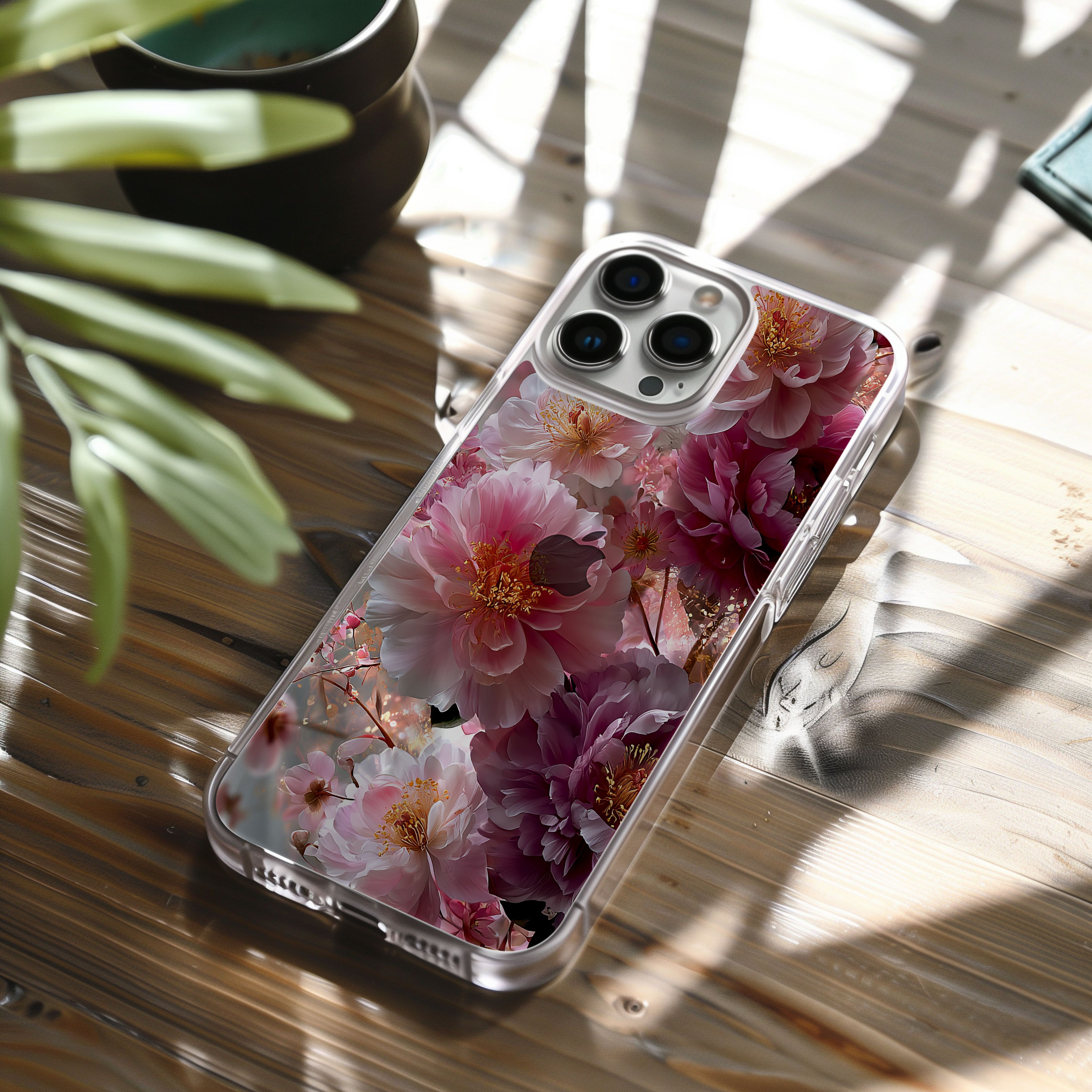 Personalized Bloom Serenade iPhone Case with Custom Name