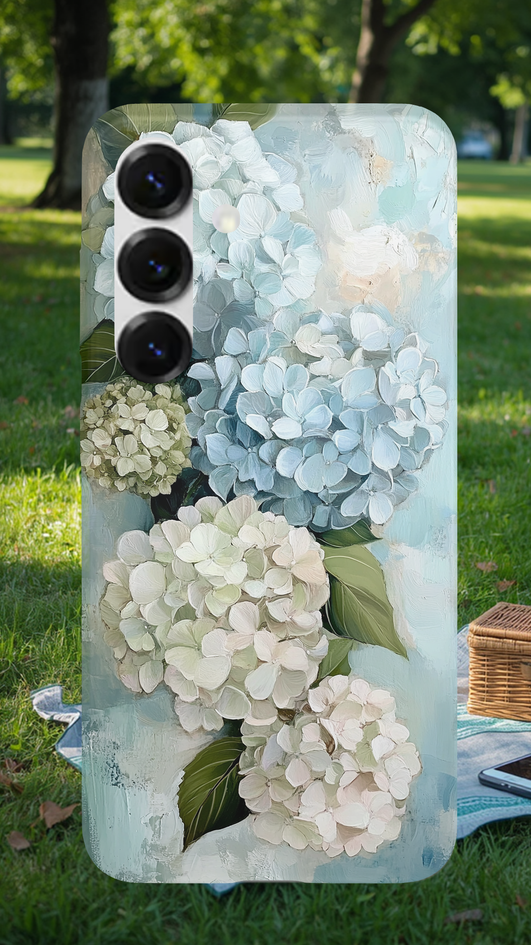 Personalized Floral Essence Samsung Galaxy Case with Custom Name