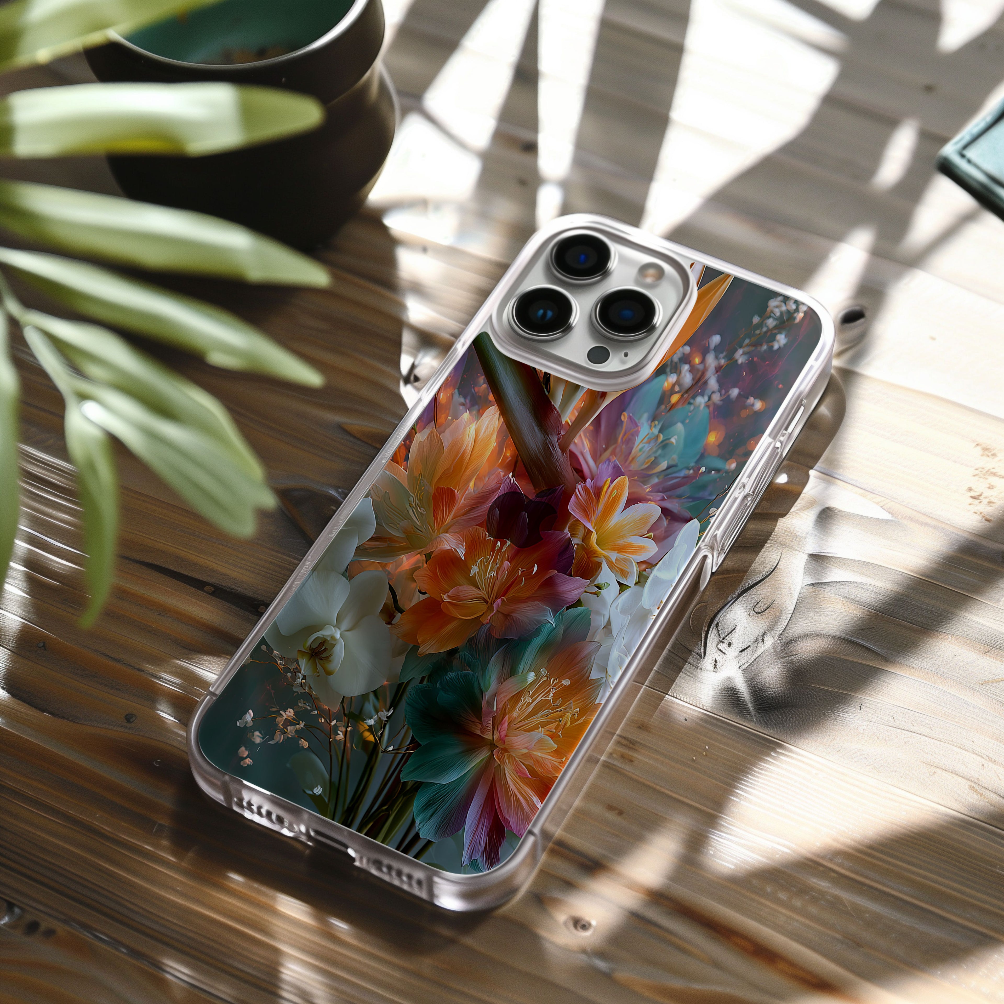 Personalized Birds of Paradise Signature iPhone Case with Custom Name & Botanical Luxe Cover