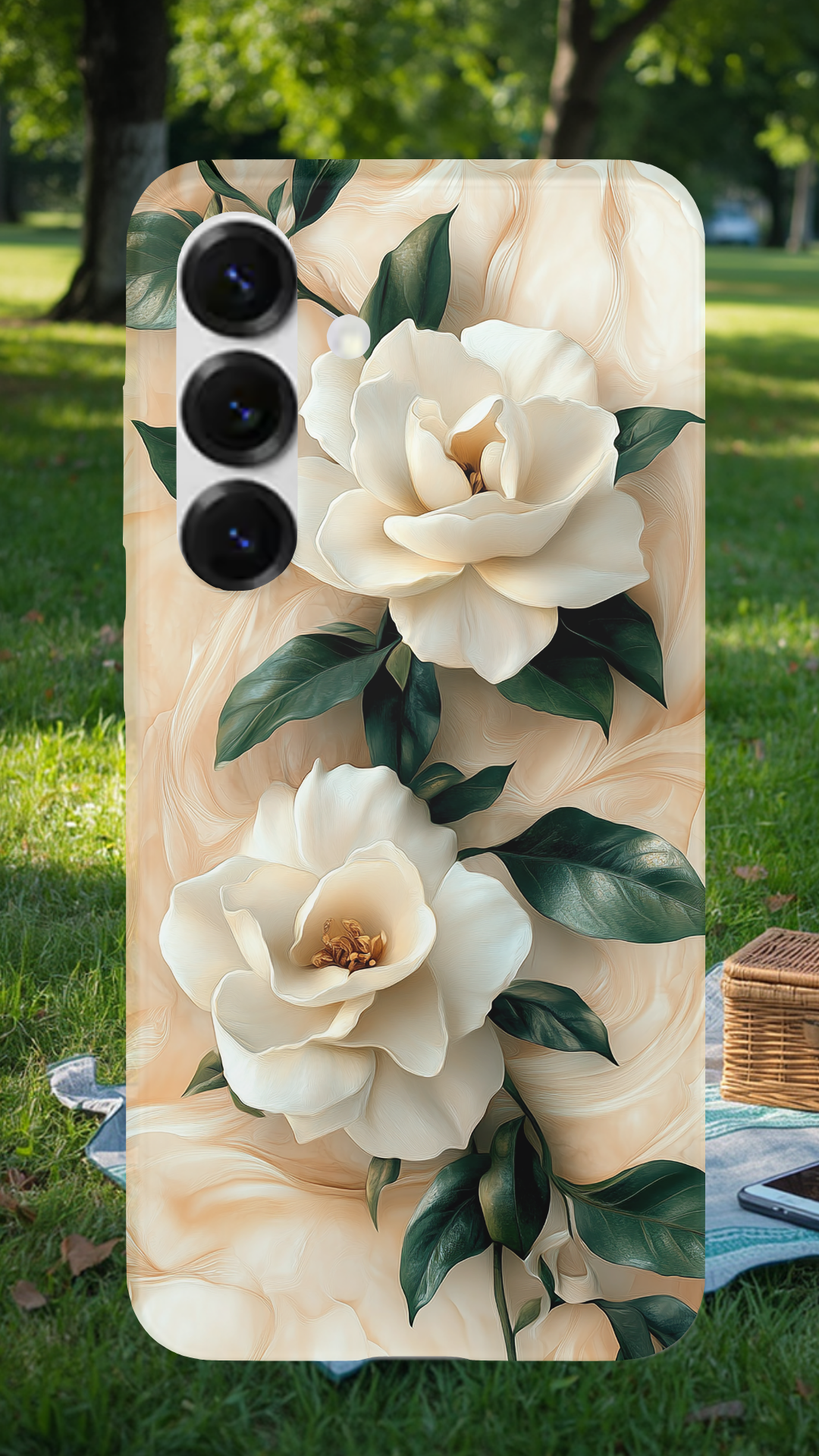 Personalized Petal Harmony Samsung Galaxy Case with Custom Name