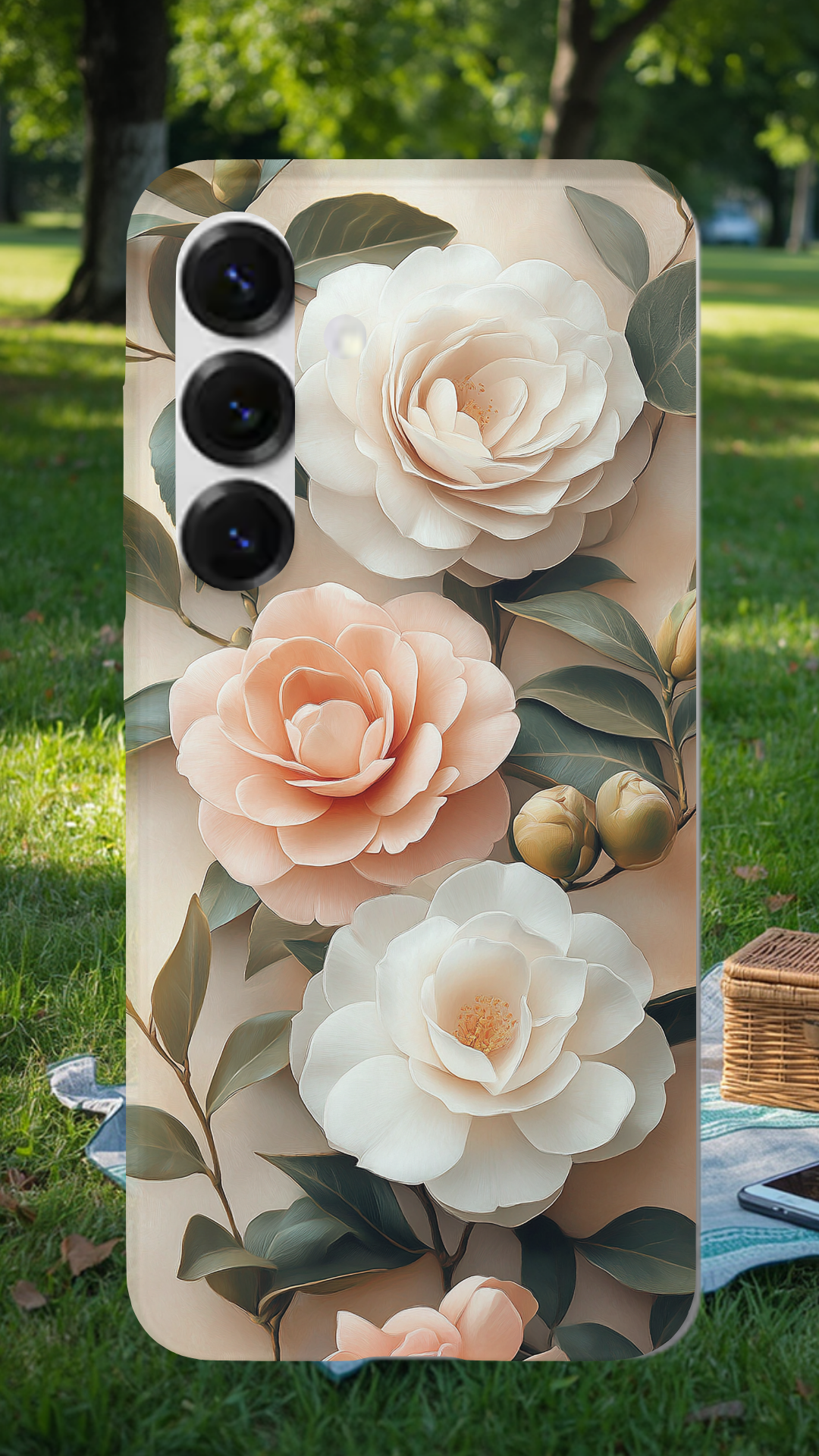 Personalized Garden Melody Samsung Galaxy Case with Custom Name