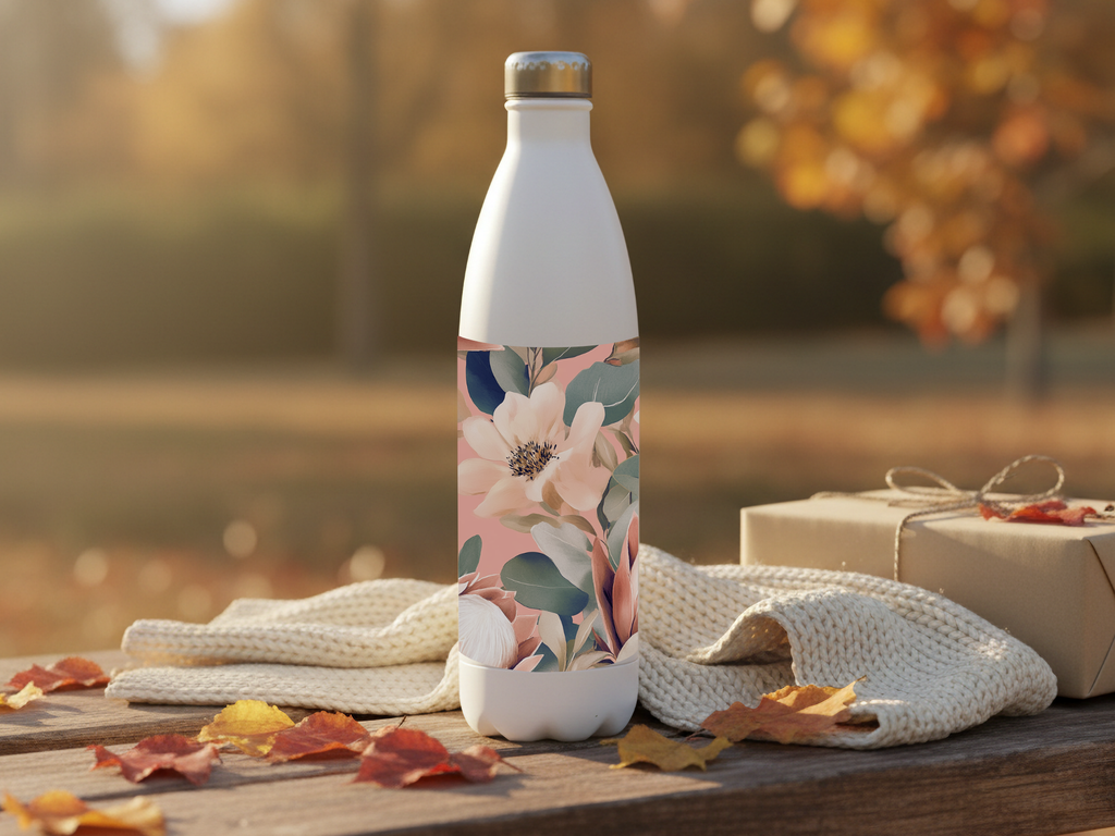 Magnolia Stainless Steel Water Bottle Personalized for Heritage Garden Walks