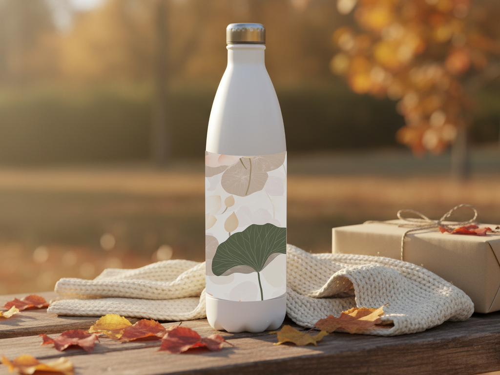 Personalized Floral Stainless Steel Water Bottle for Conservatory Bloom Adventures