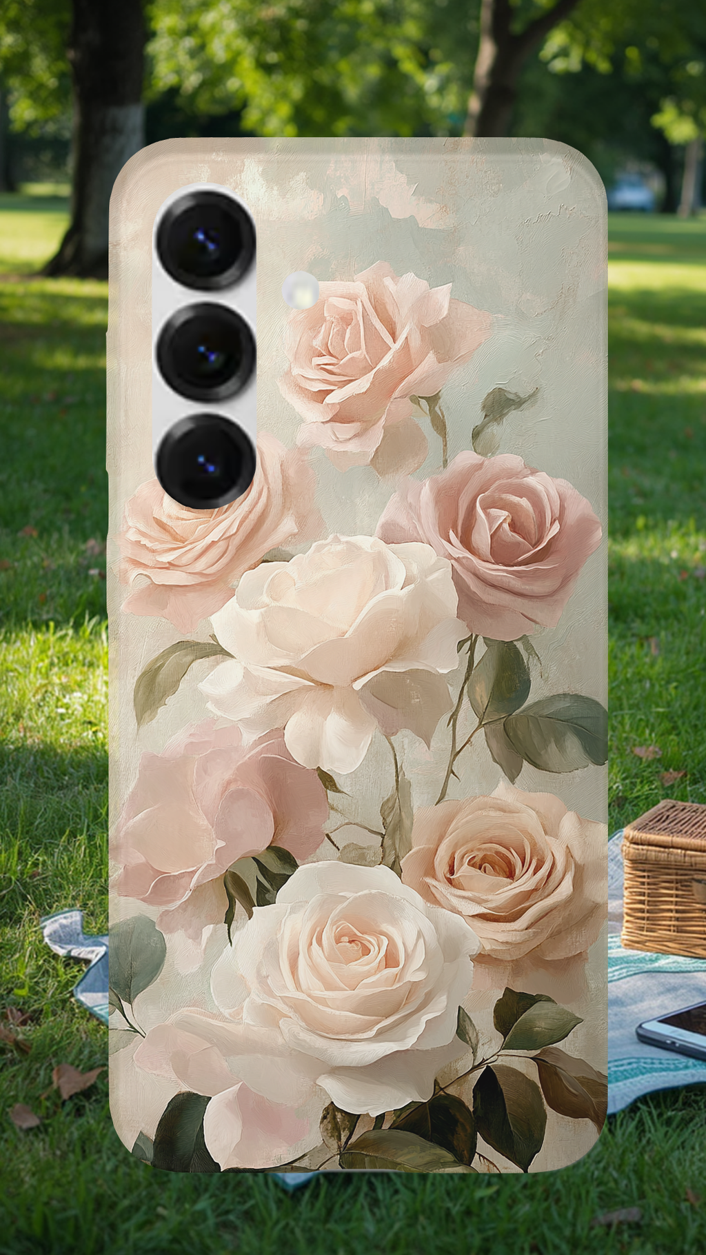 Personalized Garden Bloom Samsung Galaxy Case with Custom Name
