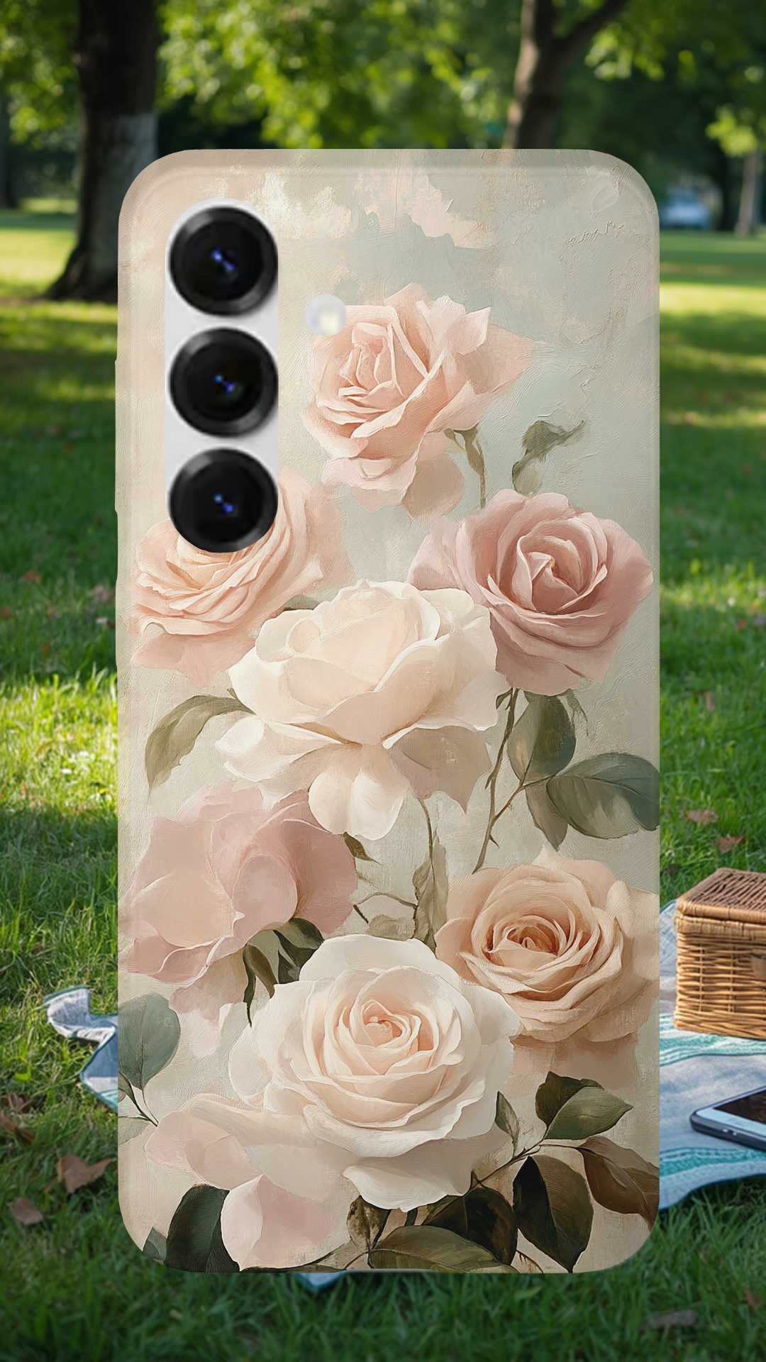 Personalized Garden Bloom Samsung Galaxy Case with Custom Name
