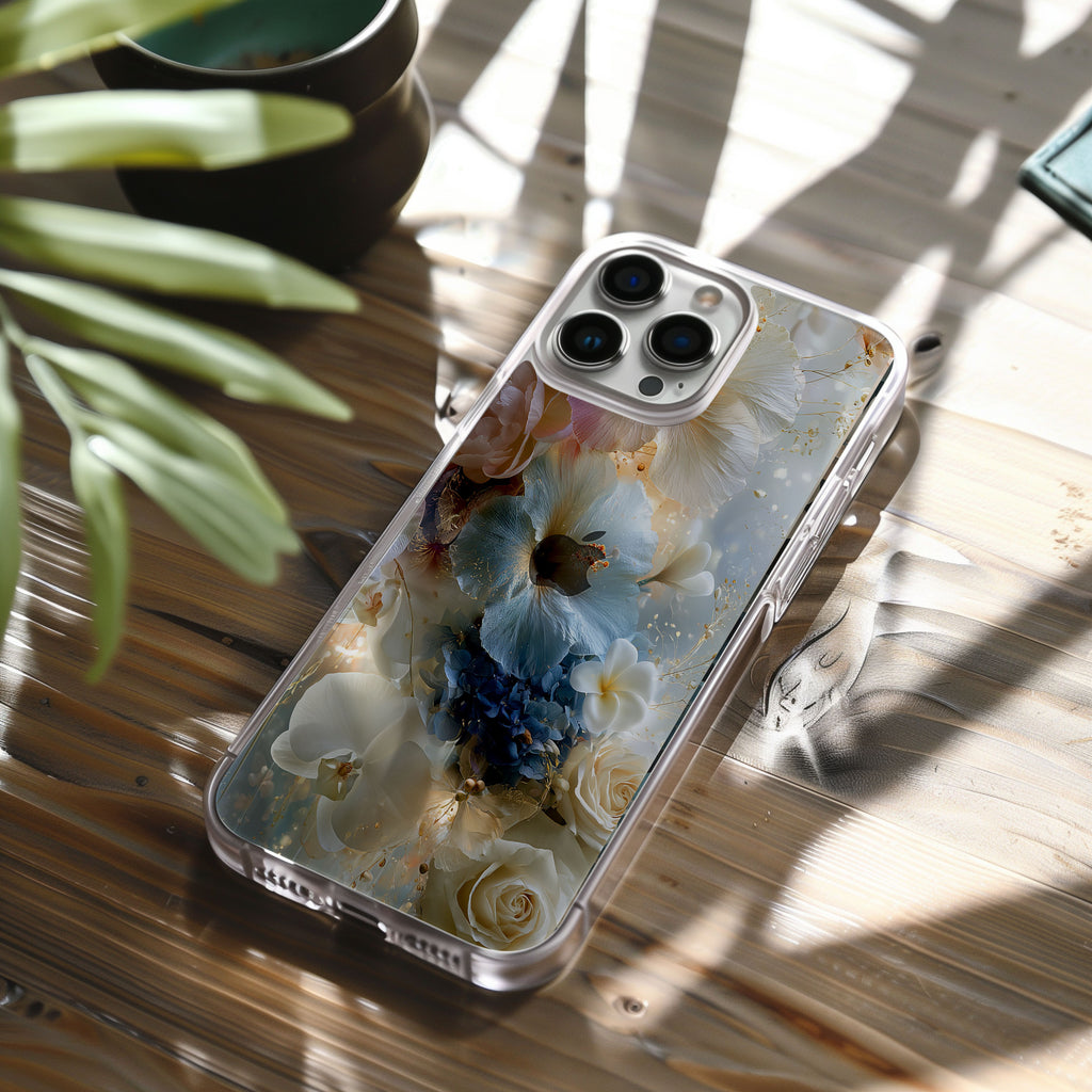 Personalized Hawaiian iPhone Case with Custom Name & Floral Designer Cover