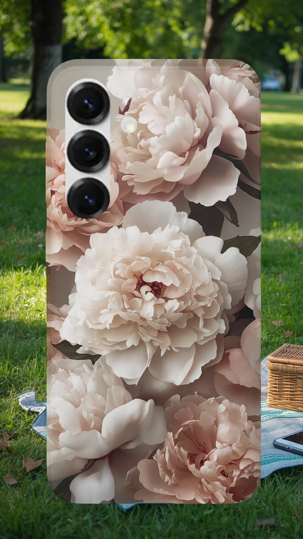 Personalized Botanical Elegance Samsung Galaxy Case with Custom Name