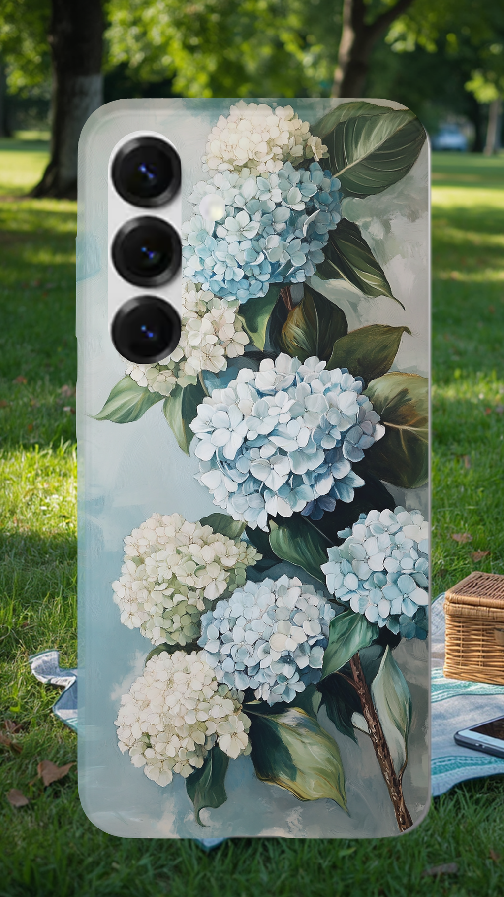 Personalized Cottage Blossom Samsung Galaxy Case with Custom Name