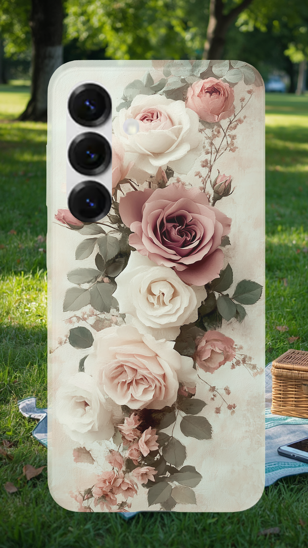 Personalized Blossom Charm Samsung Galaxy Case with Custom Name