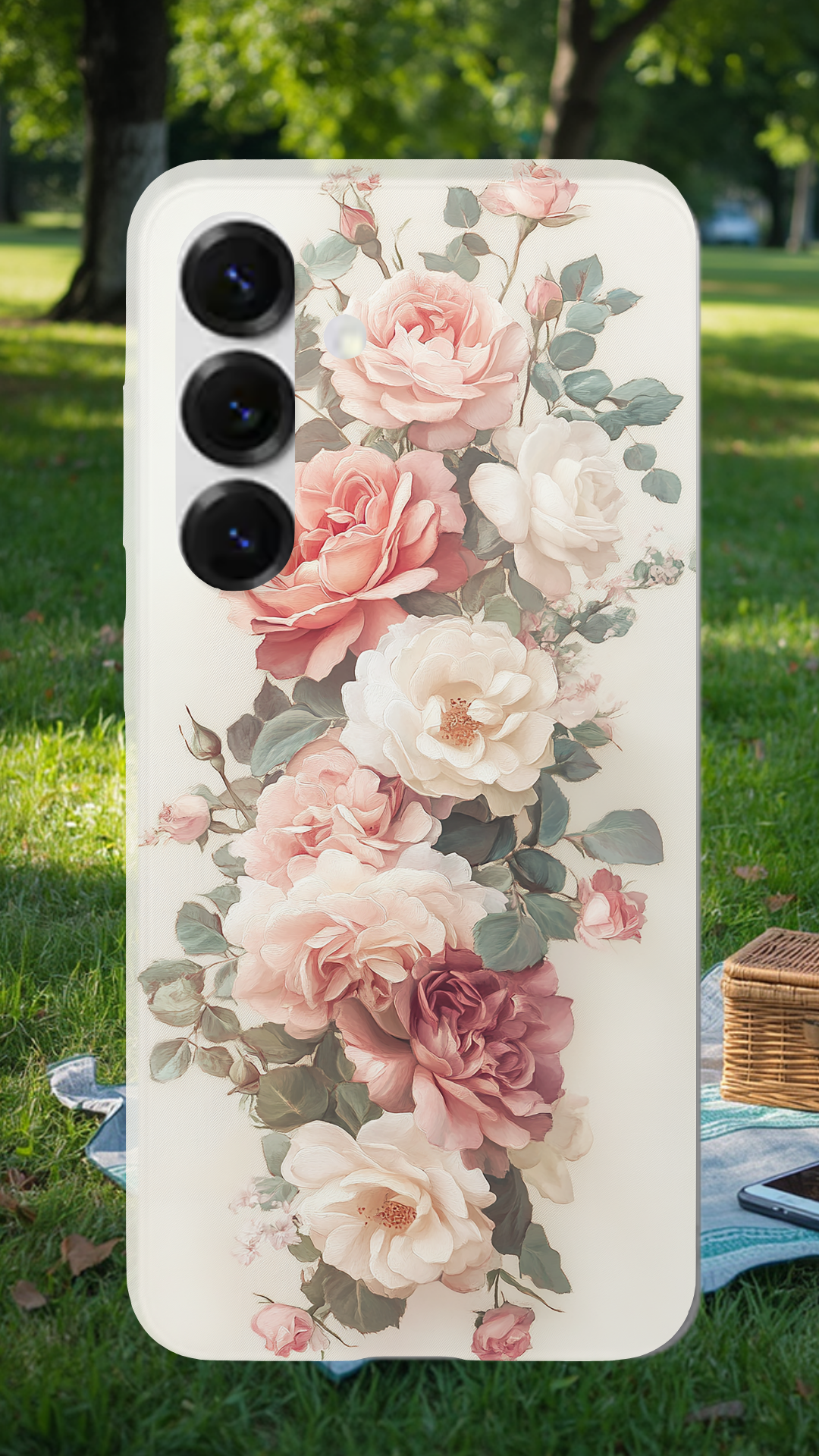 Personalized Petal Haven Samsung Galaxy Case with Custom Name