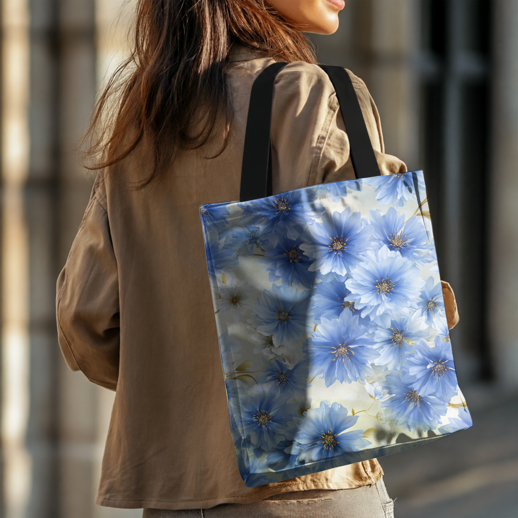 Custom Nature Inspired Tote Bag with Personalized Name for Shopping & Daily Use