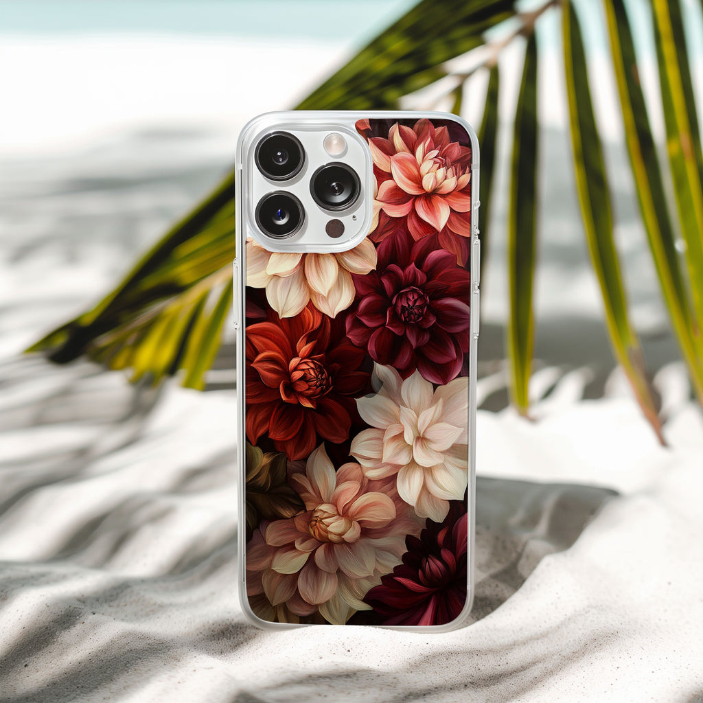 Personalized Floral Symphony iPhone Case with Custom Name