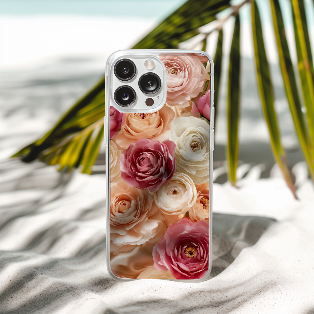 Personalized Floral Whimsy iPhone Case with Custom Name & Botanical Art Cover
