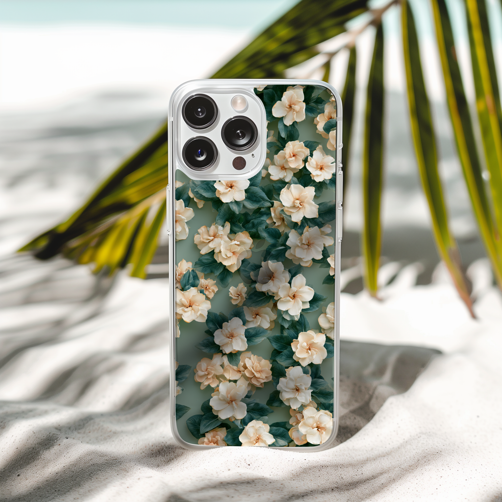 Personalized Floral Classic iPhone Case with Custom Name & Botanical Accent Cover