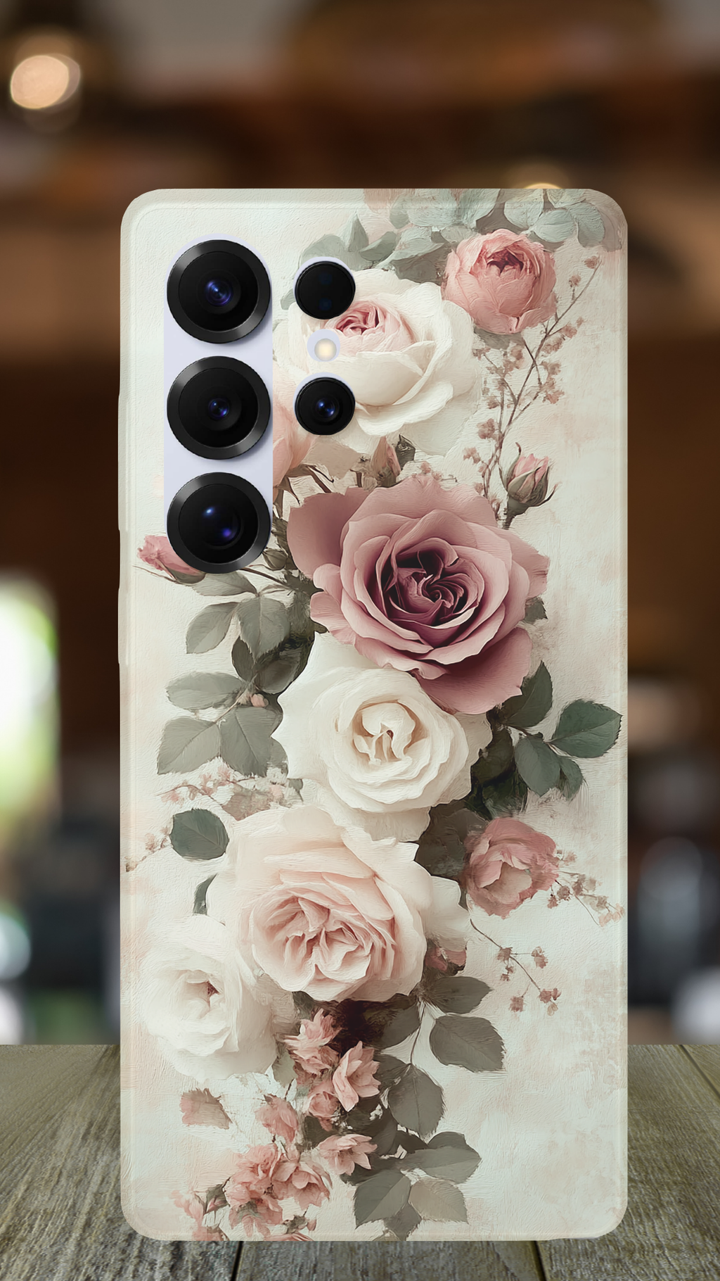 Personalized Blossom Charm Samsung Galaxy Case with Custom Name
