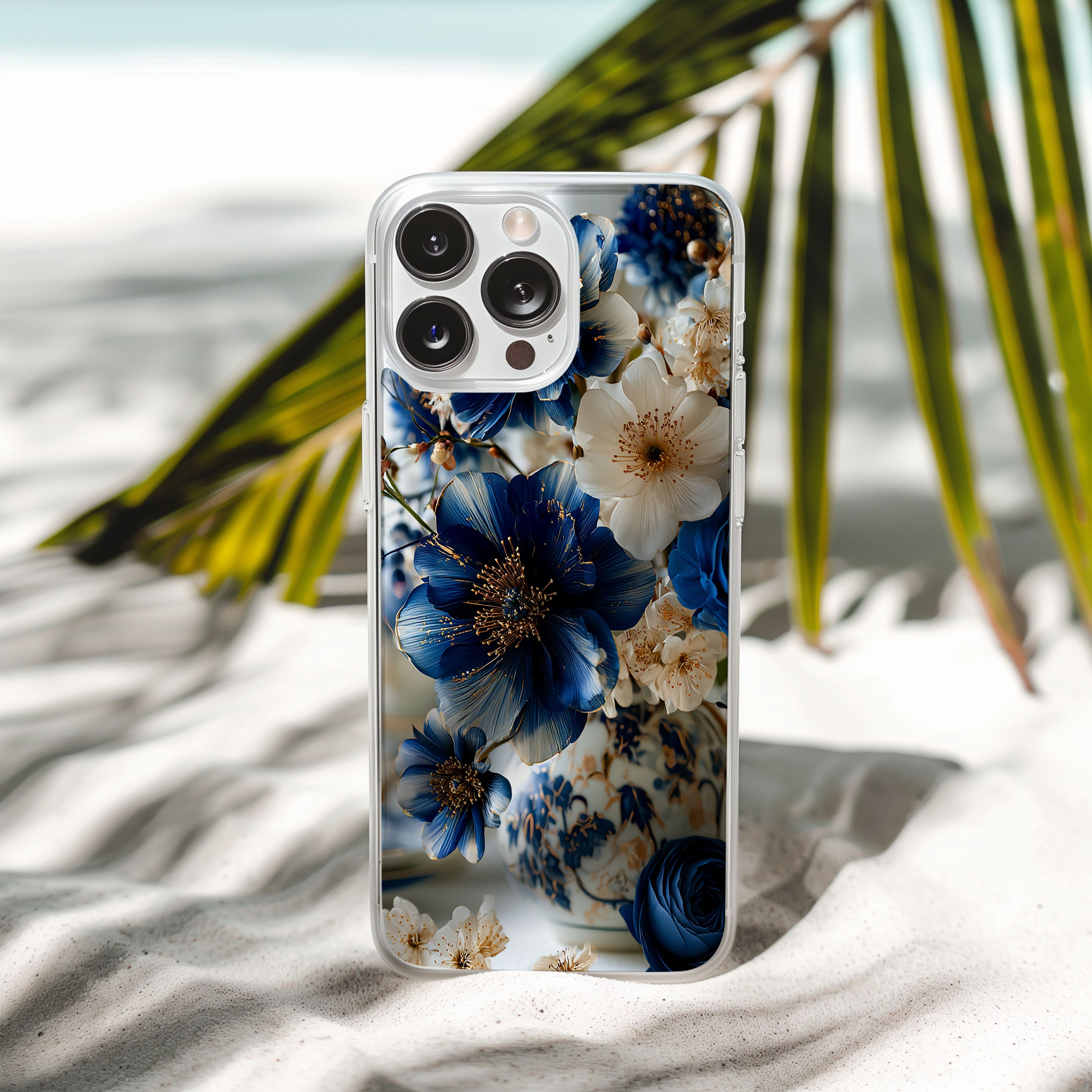 Personalized Floral Masterpiece iPhone Case with Custom Name & Botanical Art Cover