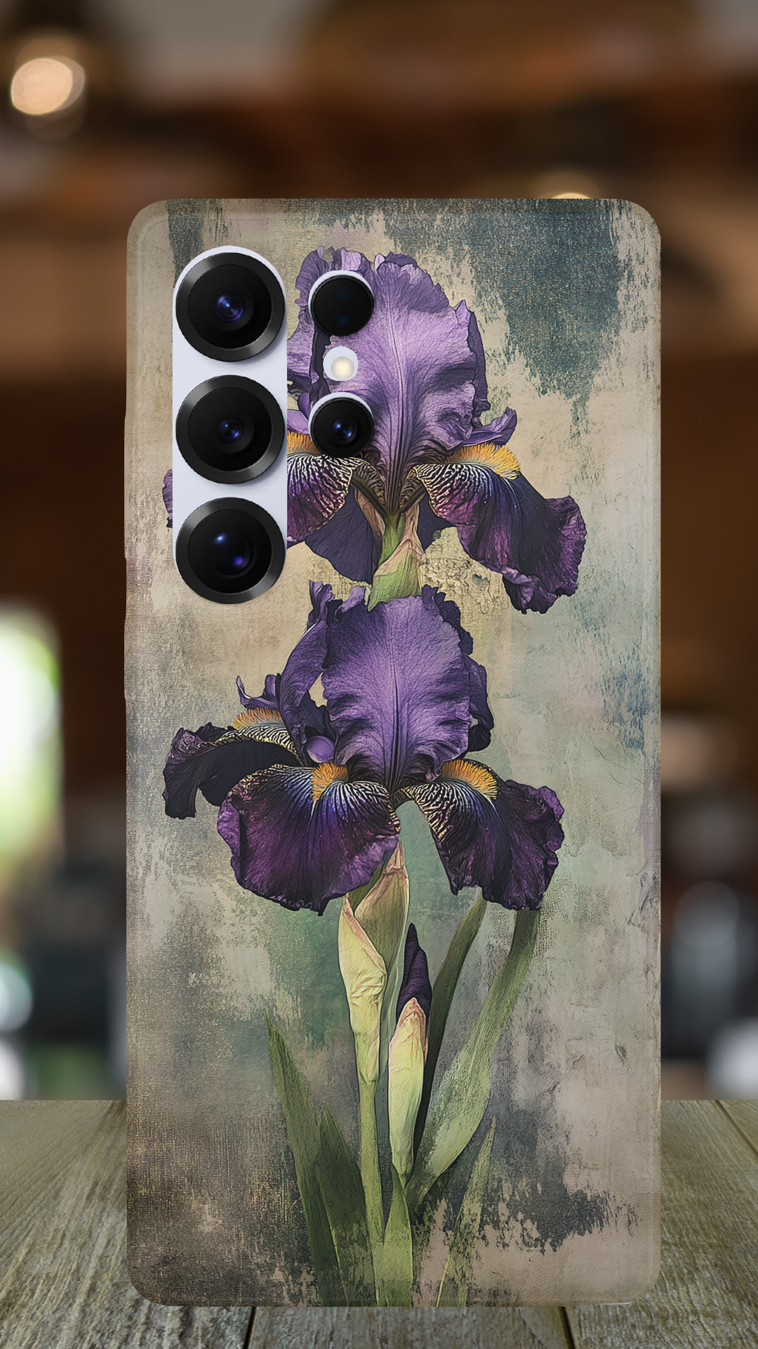 Personalized Lavender Petals Samsung Galaxy Case with Custom Name