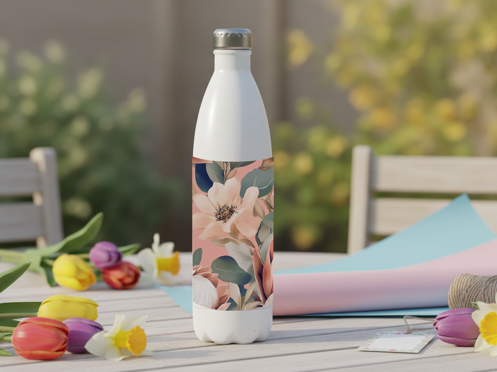 Magnolia Stainless Steel Water Bottle Personalized for Heritage Garden Walks