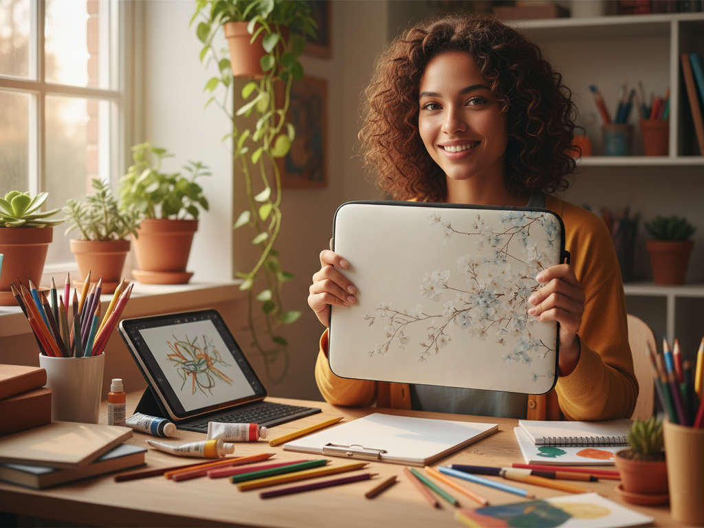 Personalized Sakura Blossom Laptop Case for Garden Lovers