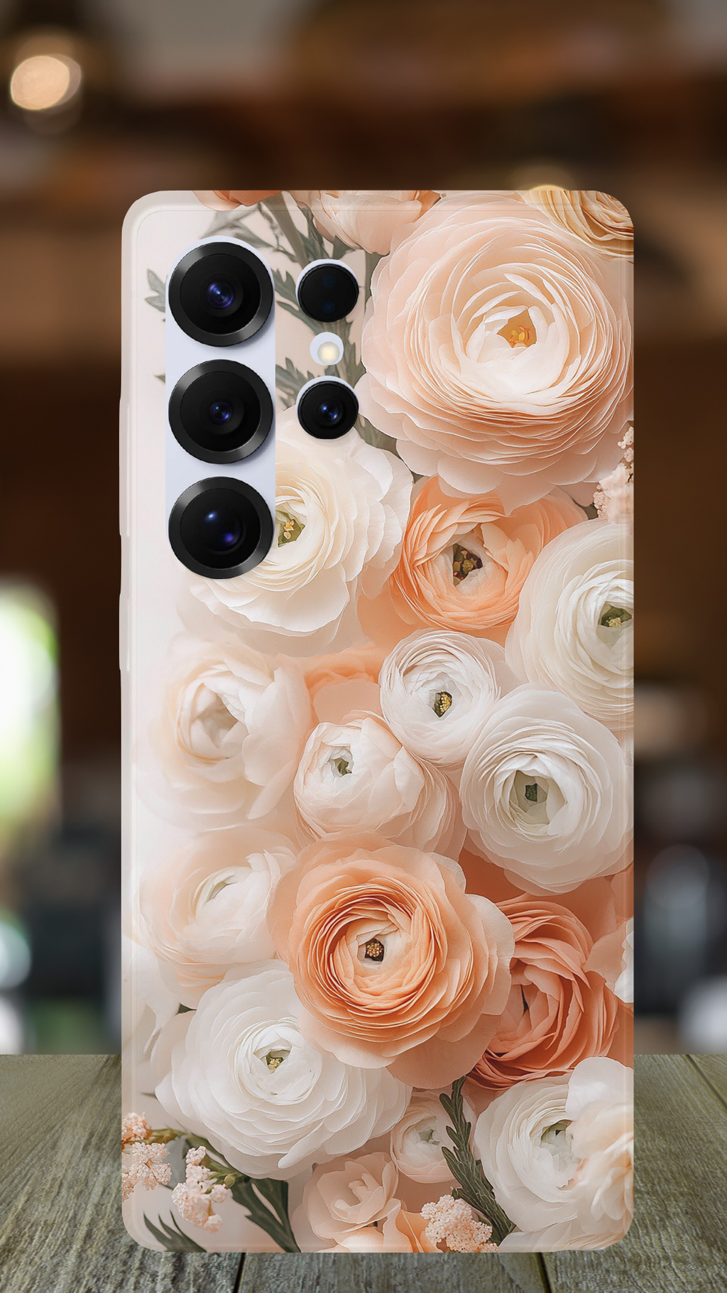 Personalized Sunlit Petals Samsung Galaxy Case with Custom Name