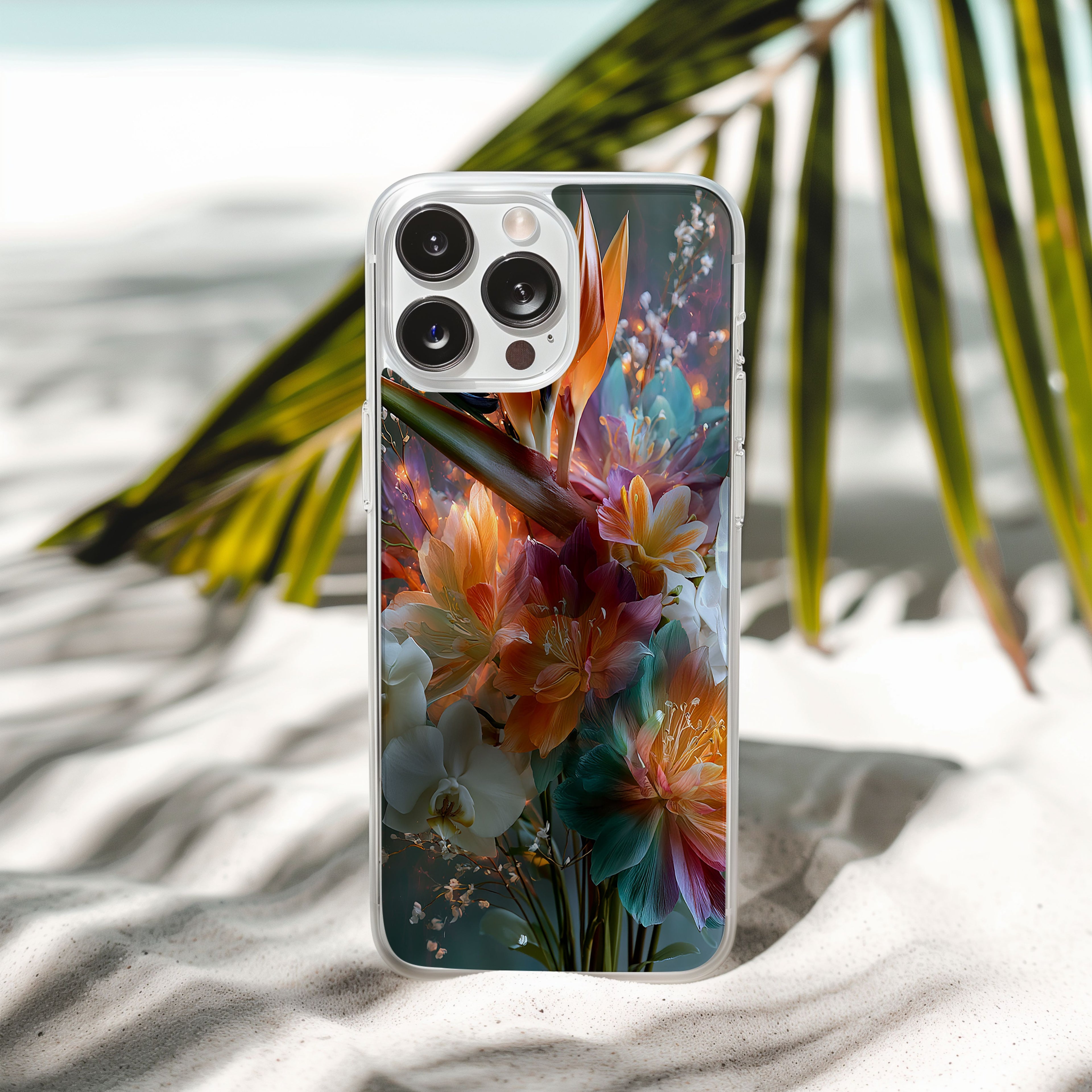 Personalized Birds of Paradise Signature iPhone Case with Custom Name & Botanical Luxe Cover