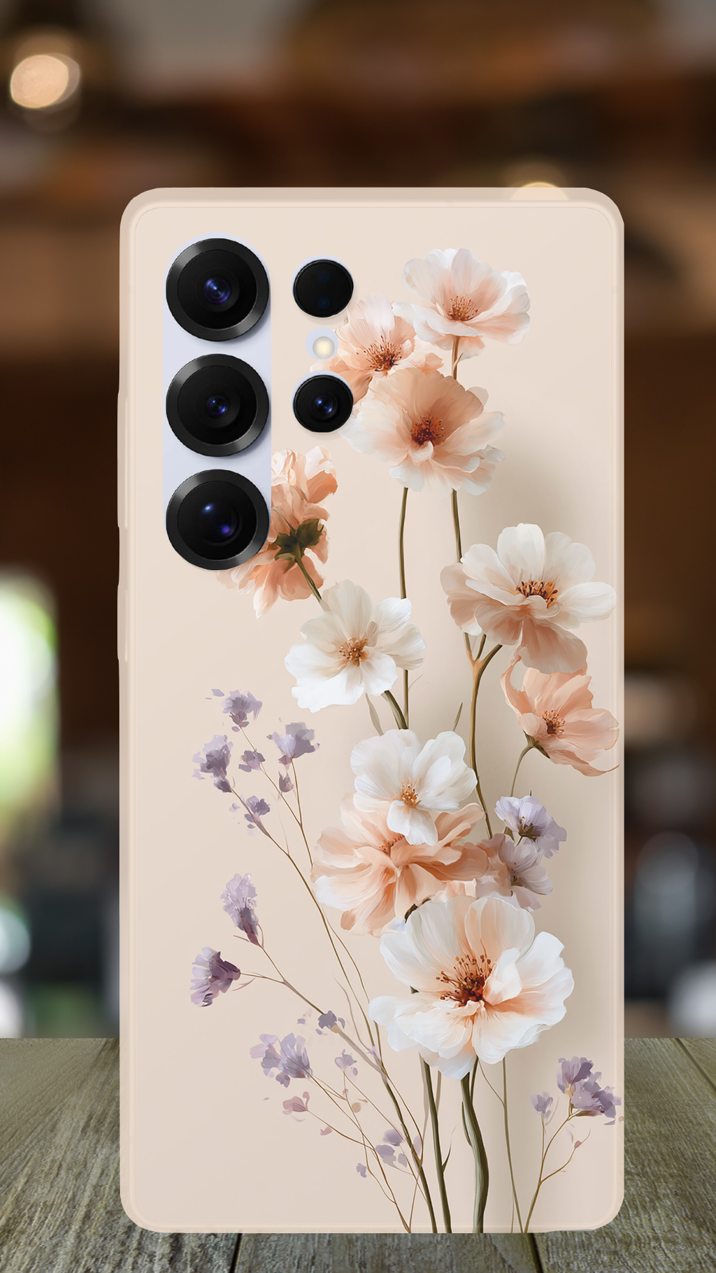 Personalized Rose Meadow Samsung Galaxy Case with Custom Name