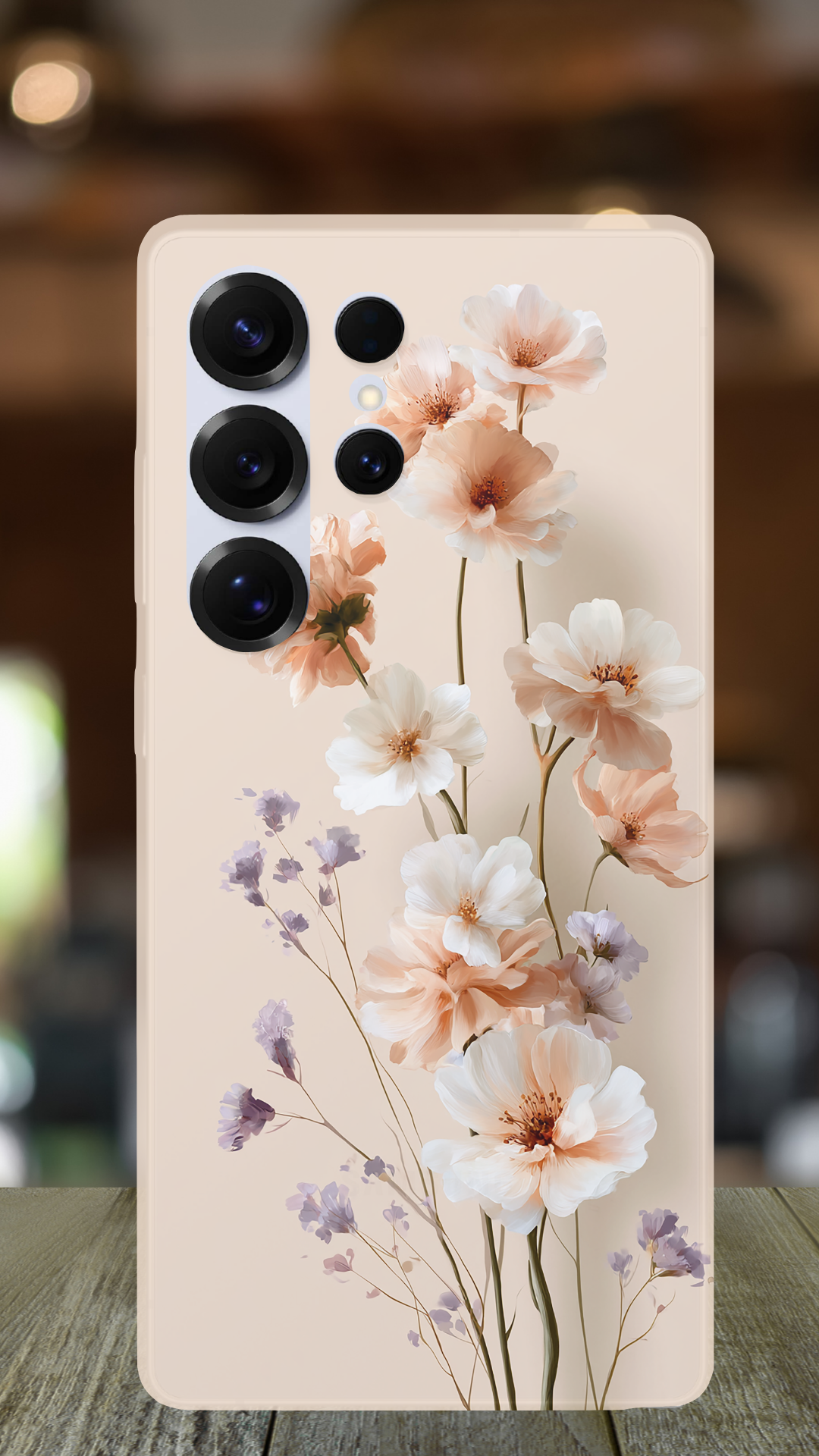 Personalized Rose Meadow Samsung Galaxy Case with Custom Name