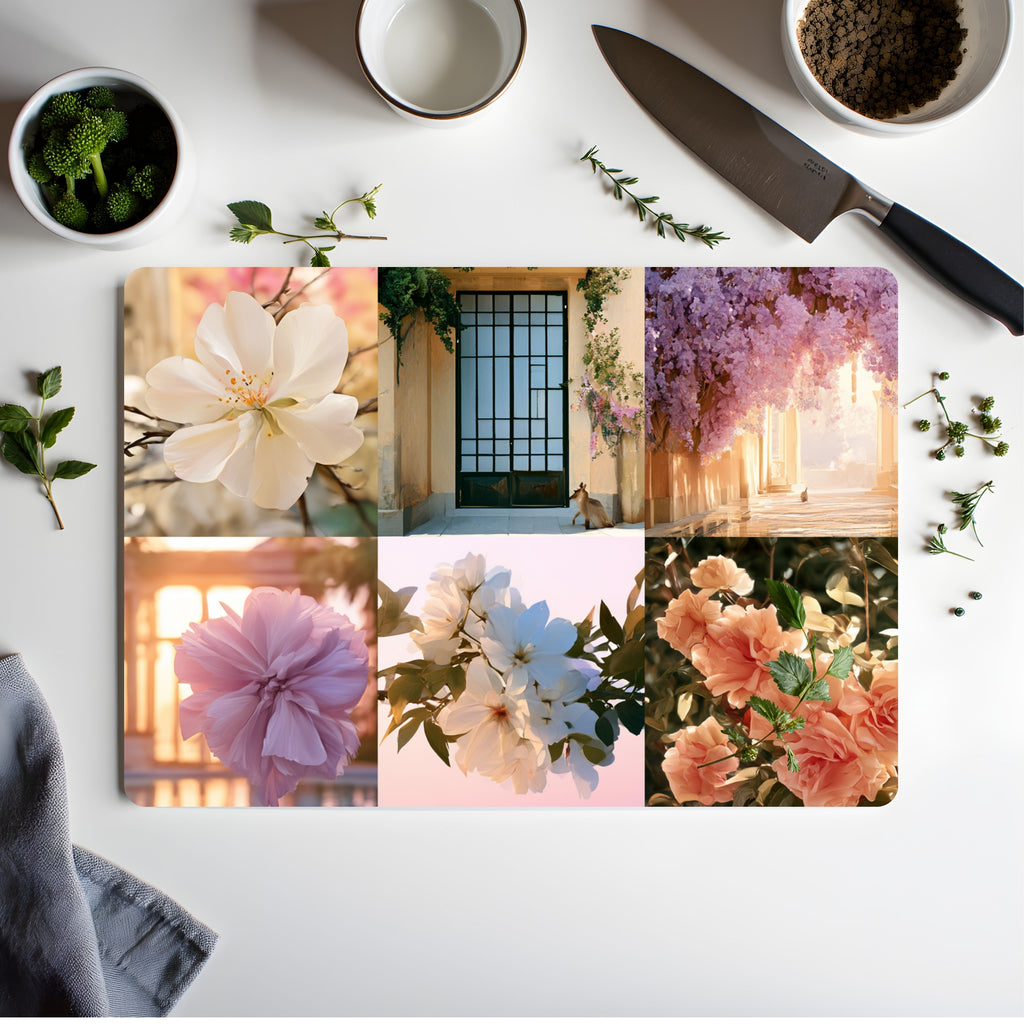 Garden Glass Cutting Board Personalized for Charming Kitchen Spaces