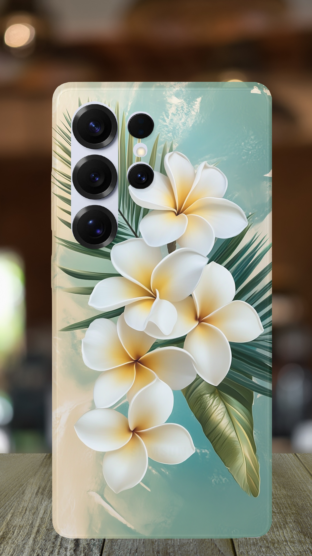 Personalized Botanical Bloom Samsung Galaxy Case with Custom Name