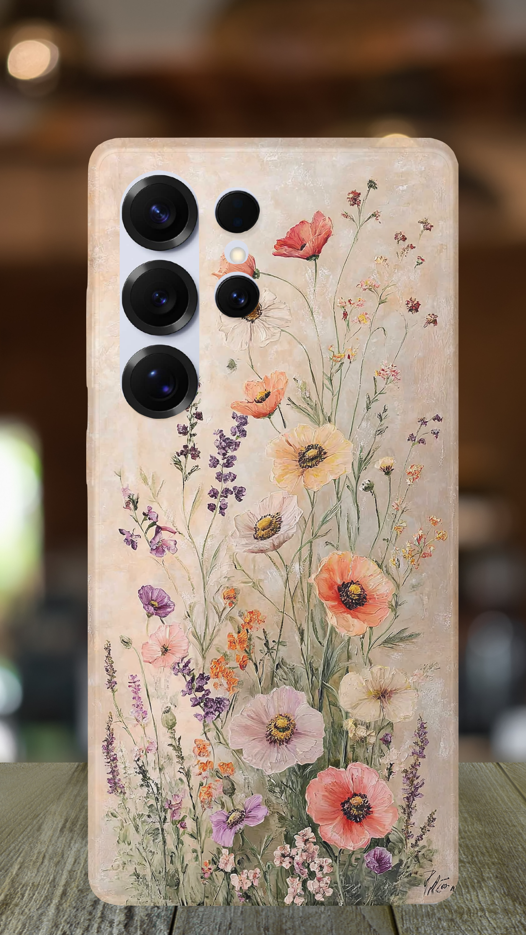Personalized Floral Grace Samsung Galaxy Case with Custom Name