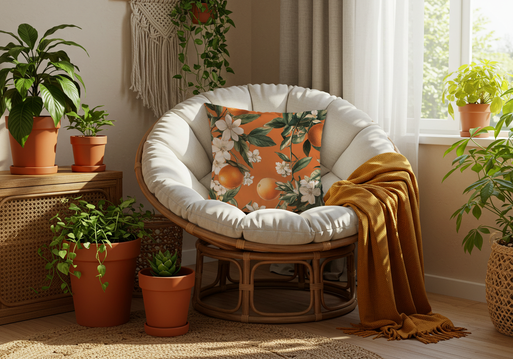 Personalized Petal Symphony Pillow with Custom Name