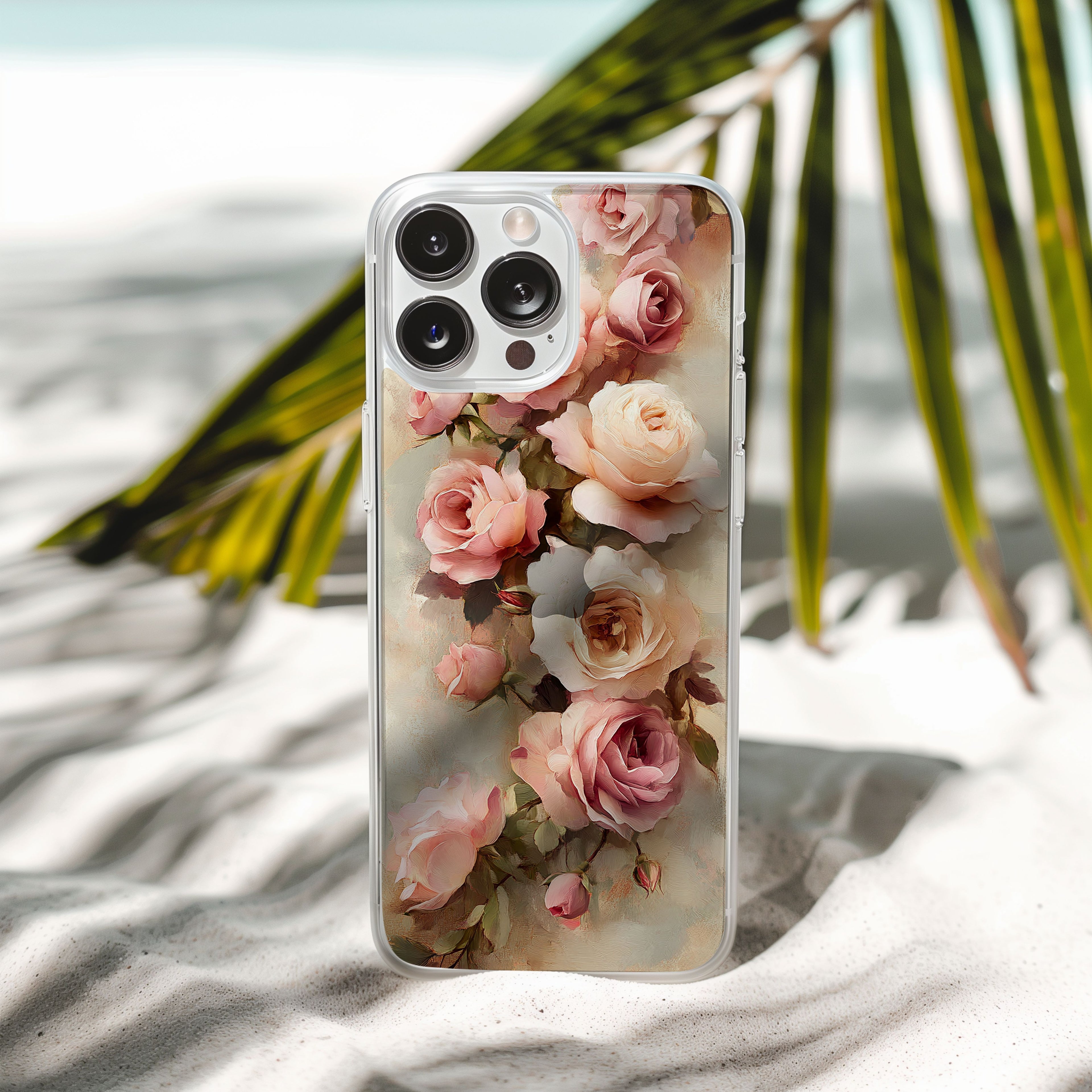 Personalized Rose iPhone Case with Custom Name