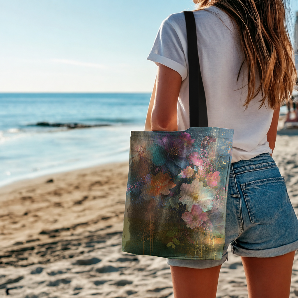Personalized Garden Market Tote Bag with Custom Name for Shopping & Daily Use