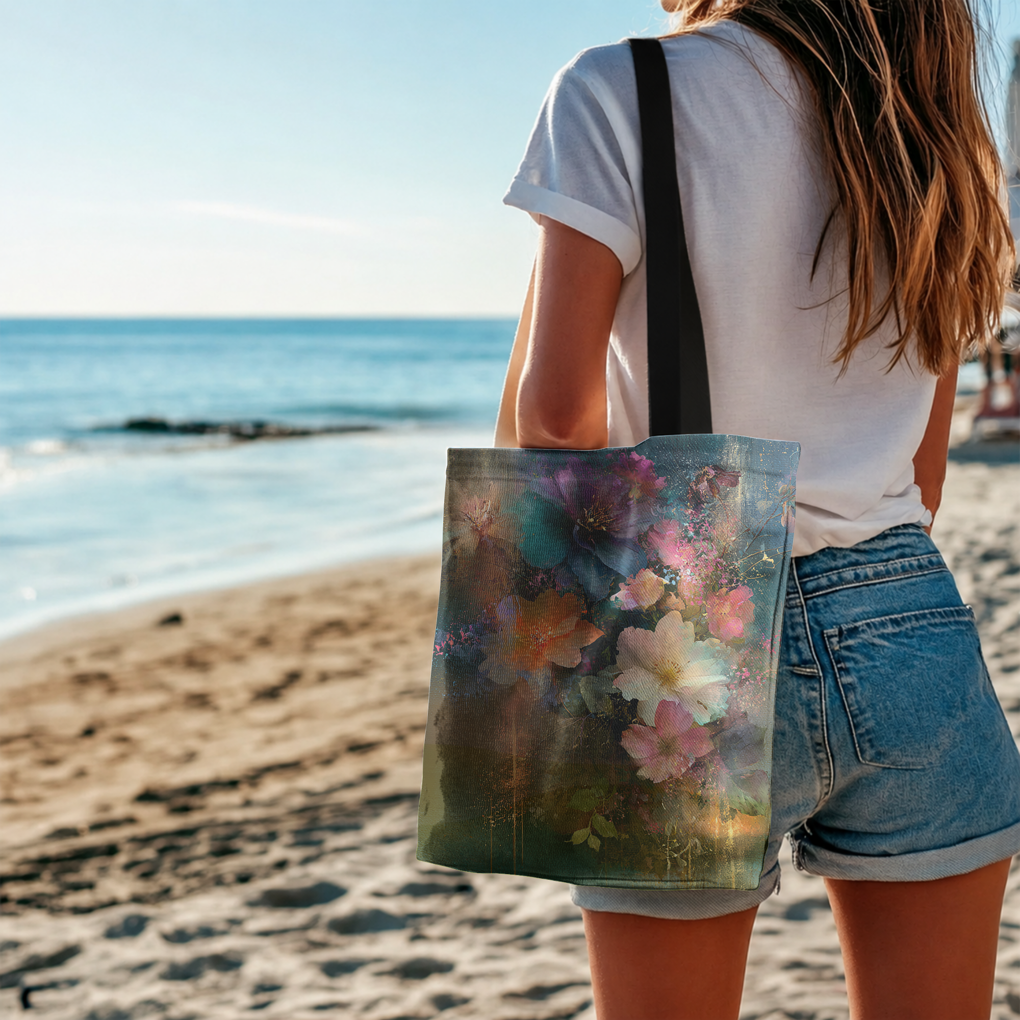 Personalized Garden Market Tote Bag with Custom Name for Shopping & Daily Use