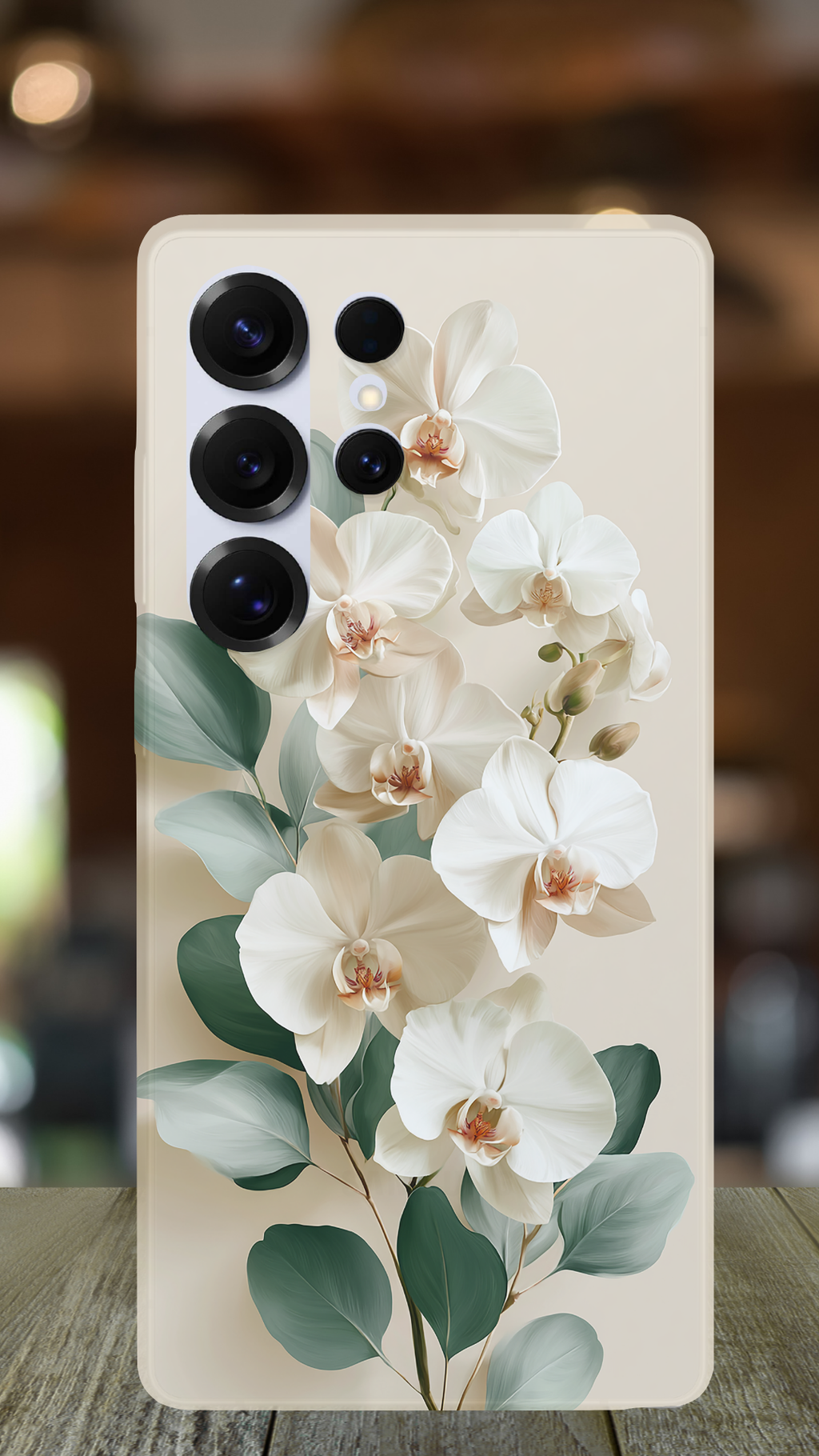 Personalized Floral Wonderland Samsung Galaxy Case with Custom Name